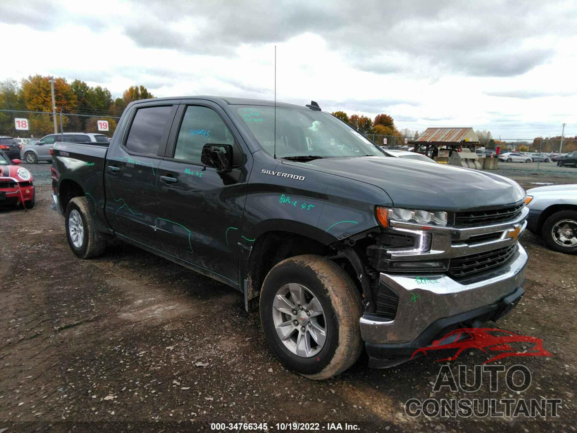 CHEVROLET SILVERADO 1500 2021 - 1GCUYDED8MZ242310