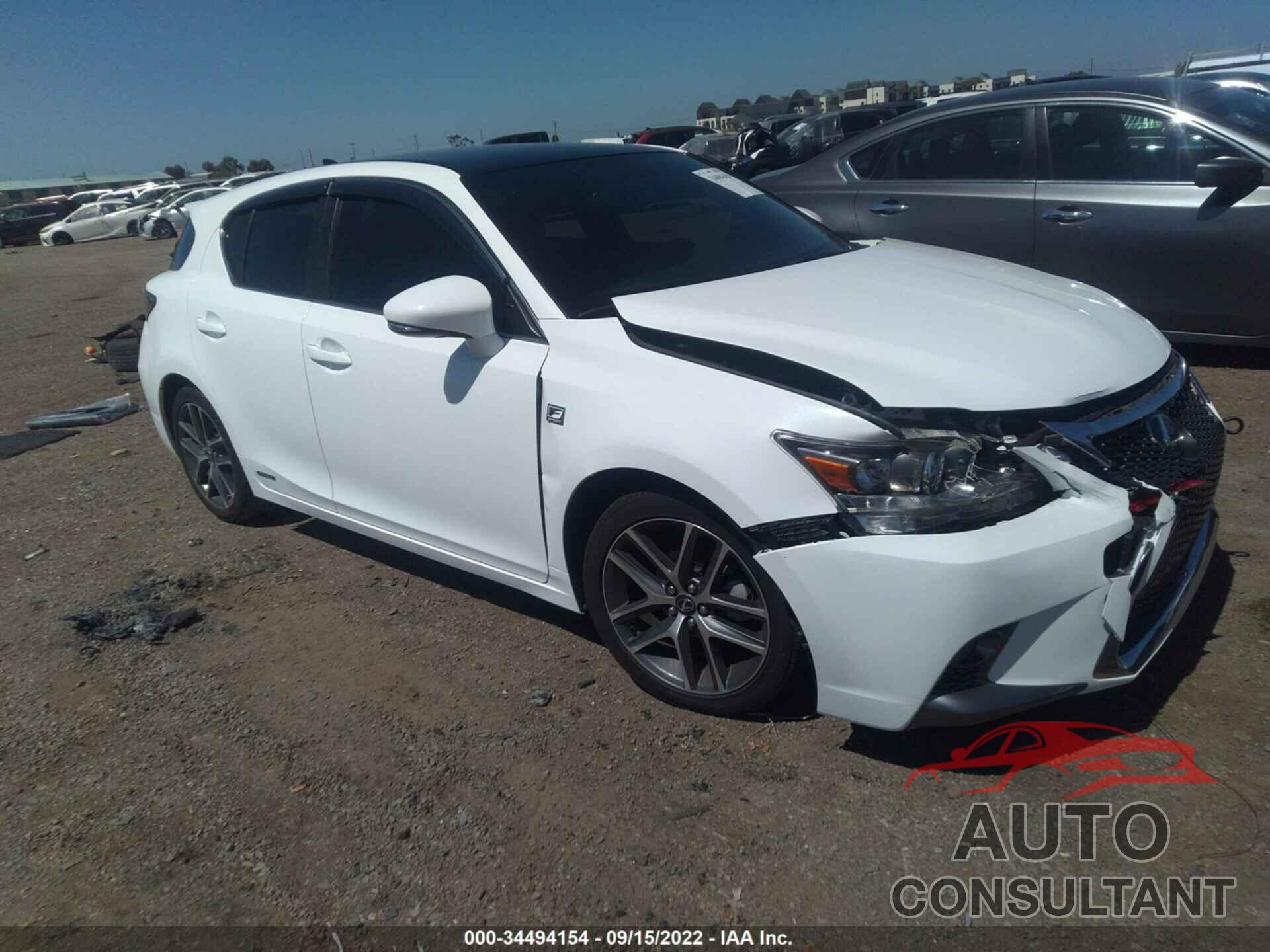 LEXUS CT 200H 2016 - JTHKD5BH8G2268417