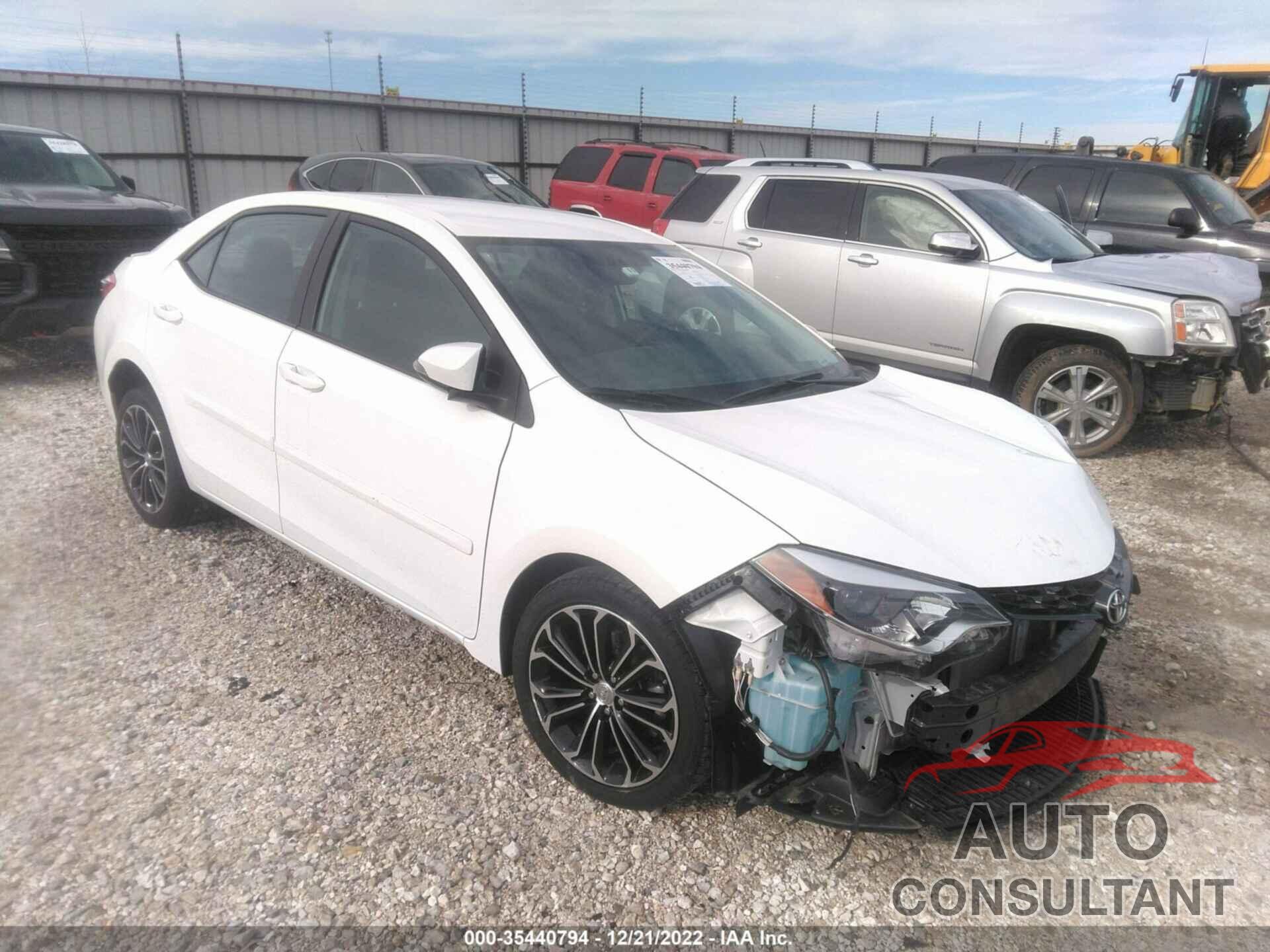 TOYOTA COROLLA 2016 - 5YFBURHE3GP476034