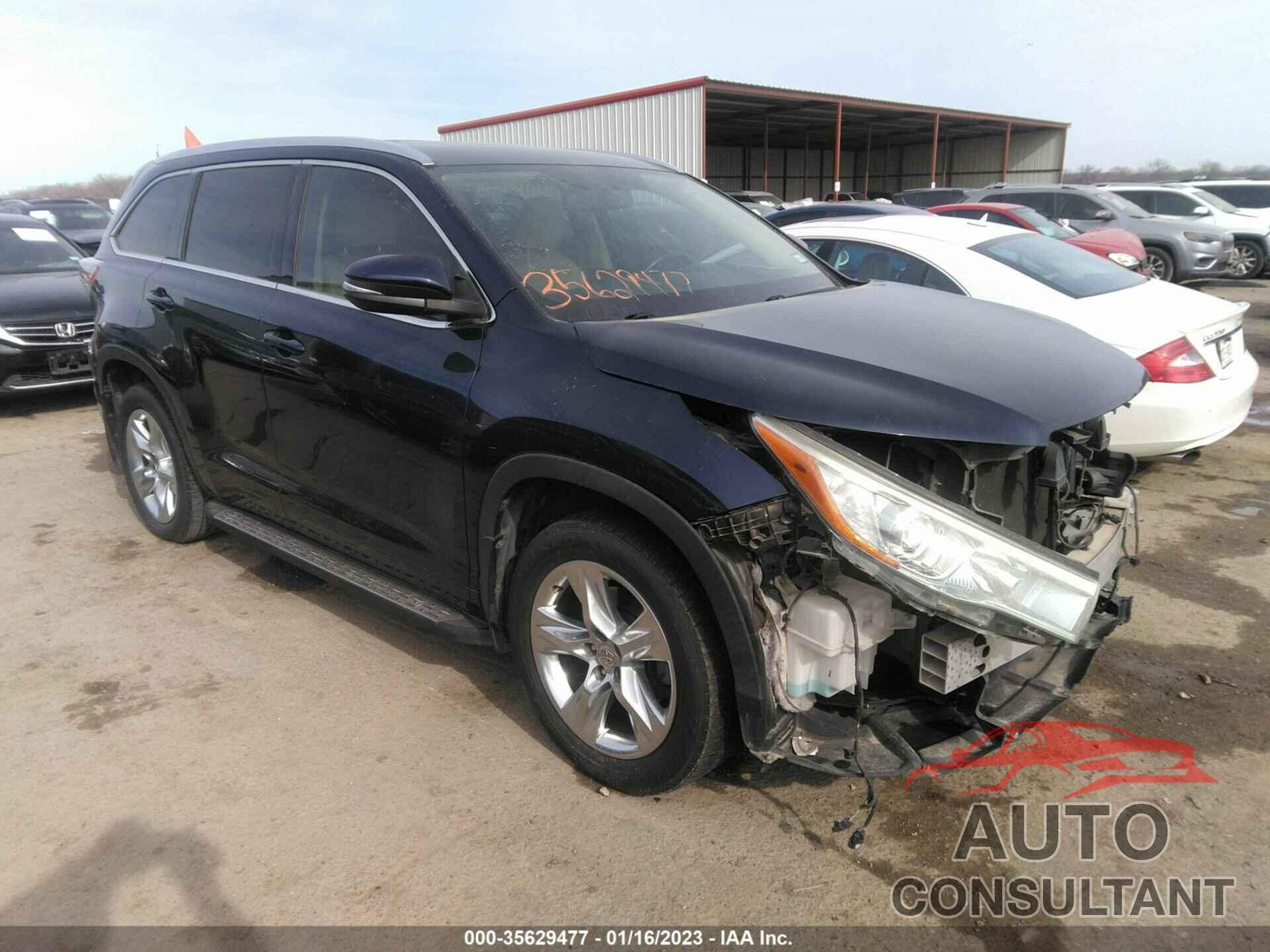 TOYOTA HIGHLANDER 2015 - 5TDYKRFH5FS090945