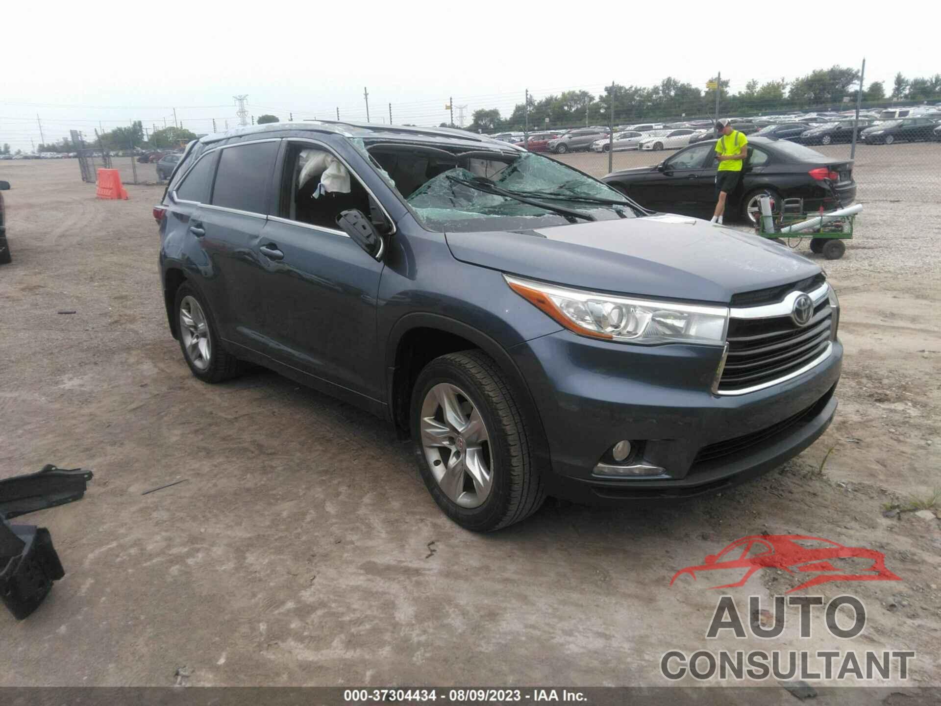 TOYOTA HIGHLANDER 2015 - 5TDDKRFH8FS150134