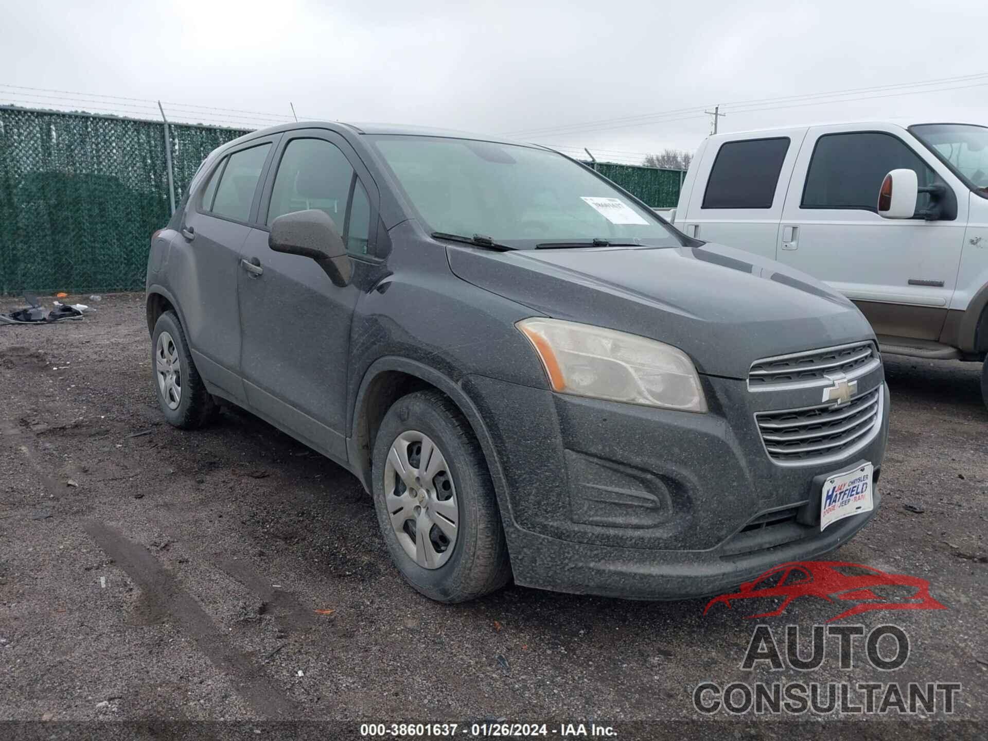 CHEVROLET TRAX 2016 - KL7CJKSB8GB619476