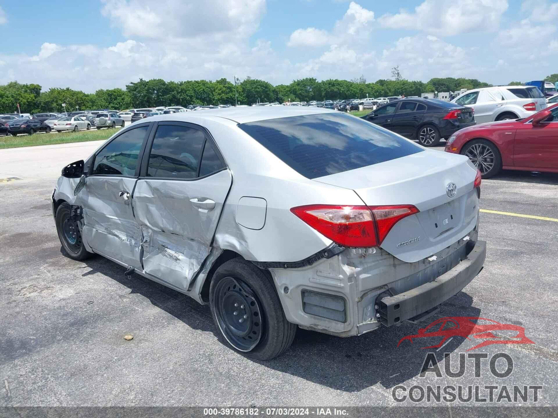 TOYOTA COROLLA 2019 - 2T1BURHE9KC222160