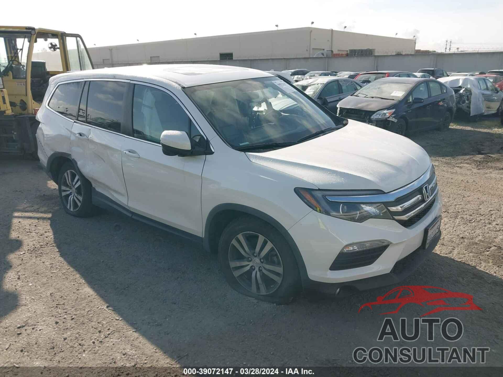 HONDA PILOT 2017 - 5FNYF5H51HB037926