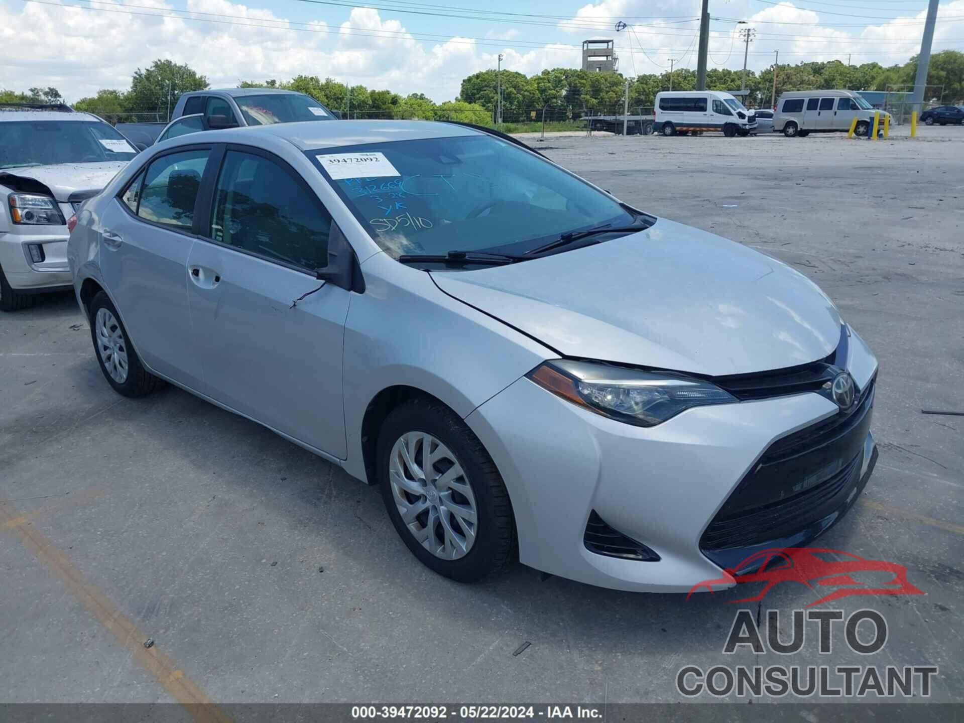 TOYOTA COROLLA 2017 - 2T1BURHE1HC829050