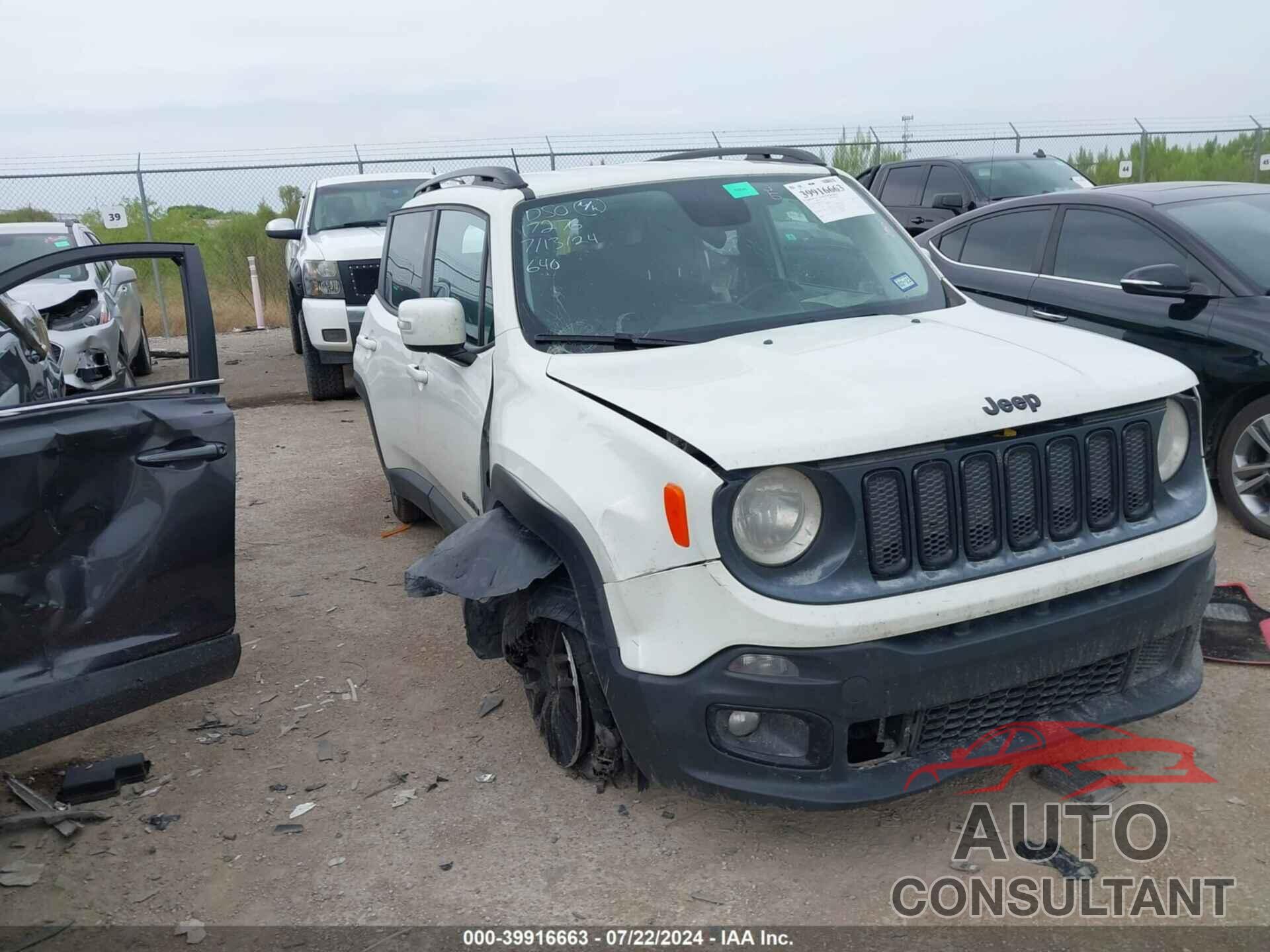 JEEP RENEGADE 2017 - ZACCJABB8HPG46150