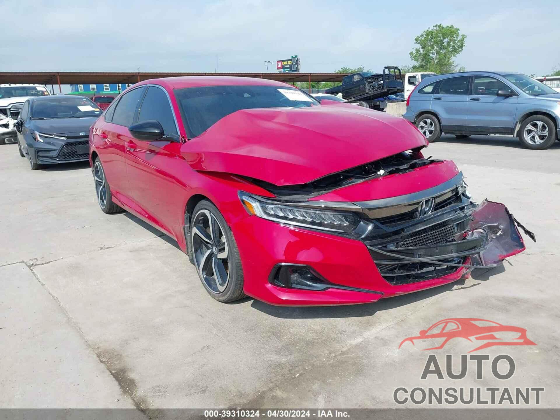 HONDA ACCORD 2022 - 1HGCV1F3XNA039381