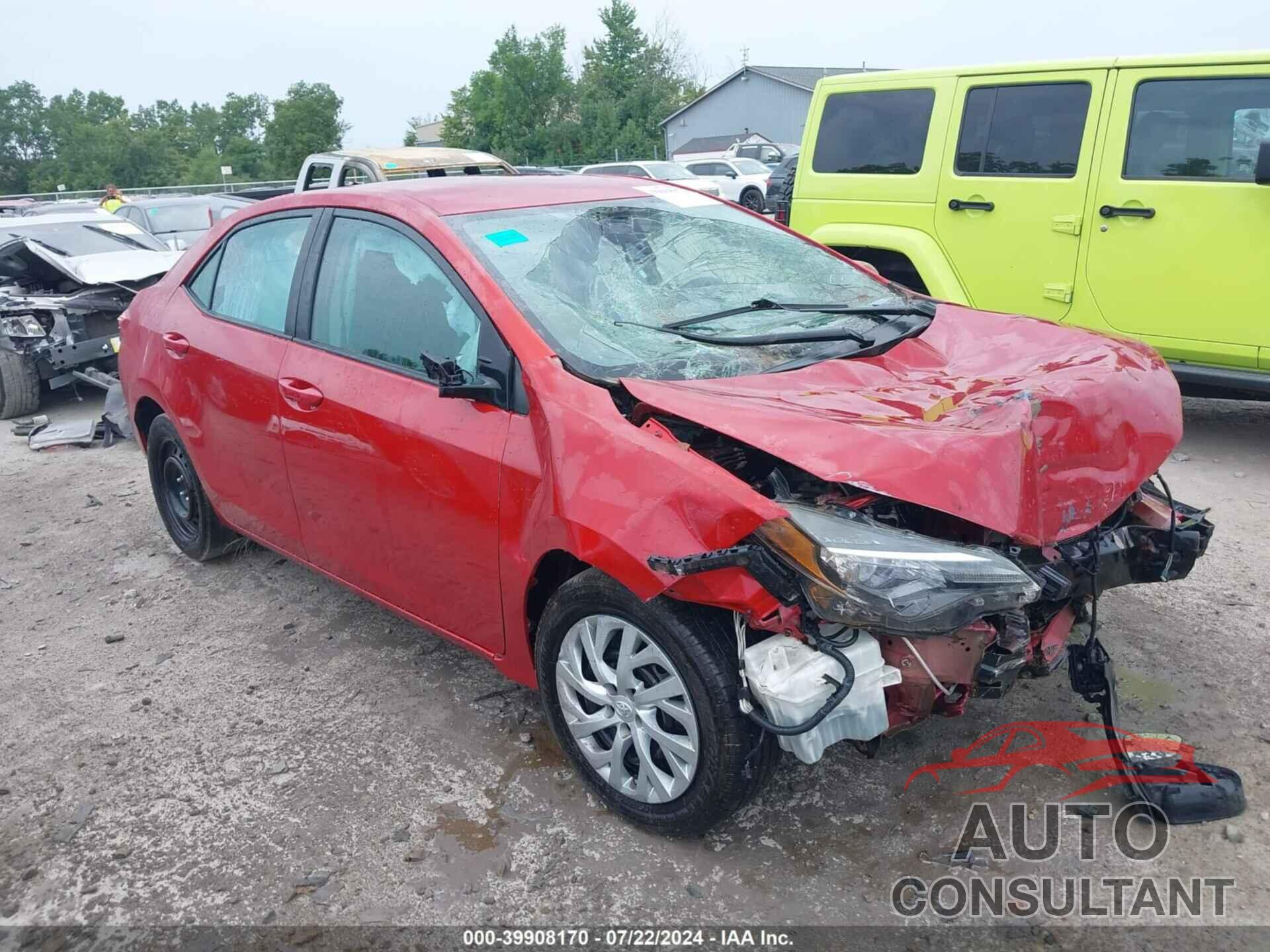 TOYOTA COROLLA 2019 - 5YFBURHE4KP898581
