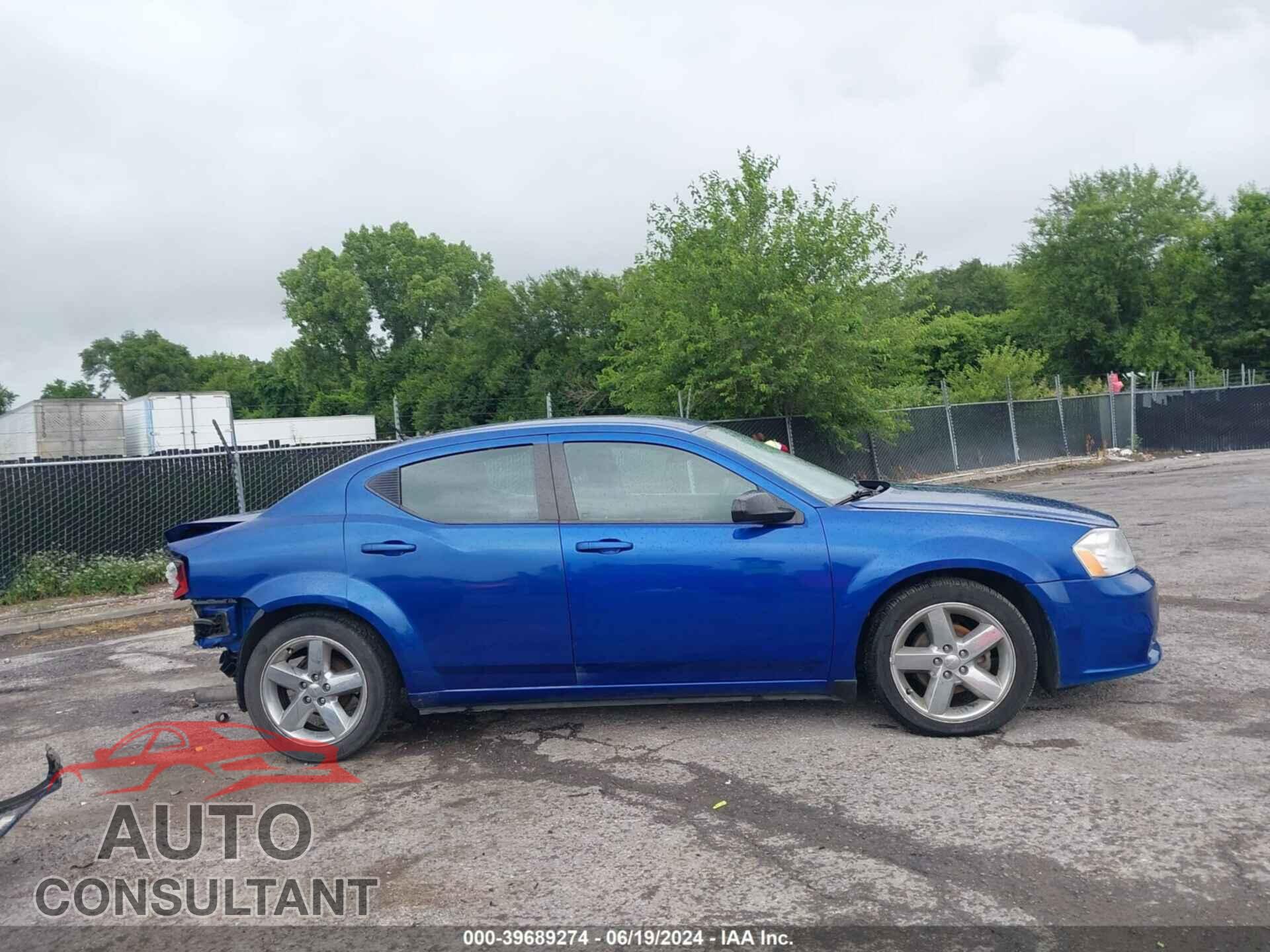 DODGE AVENGER 2013 - 1C3CDZAB3DN710092