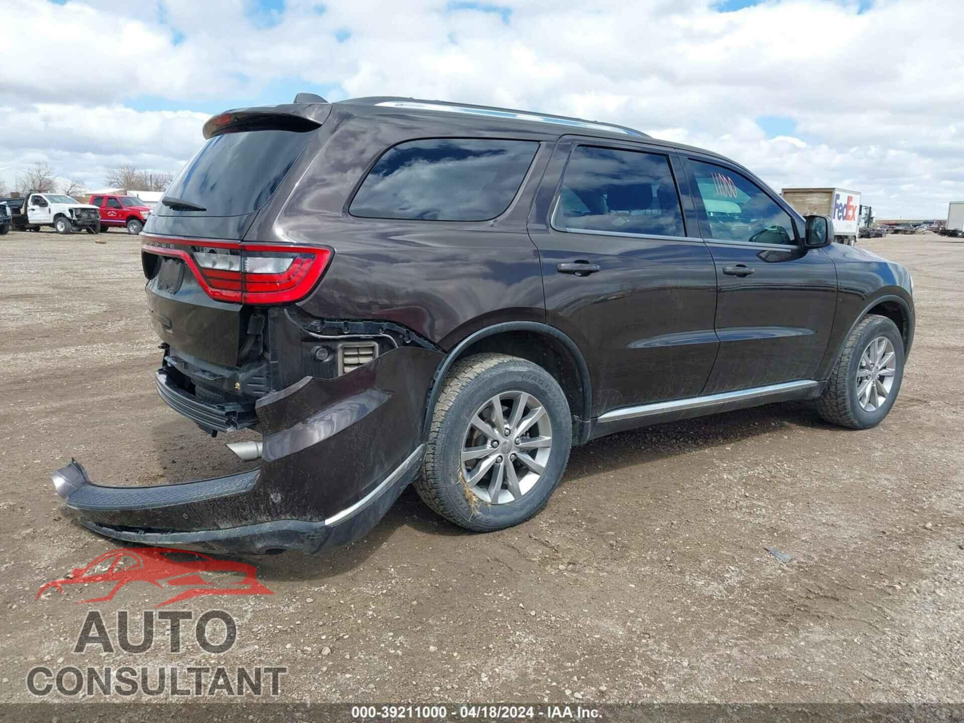 DODGE DURANGO 2017 - 1C4RDJAG6HC824026