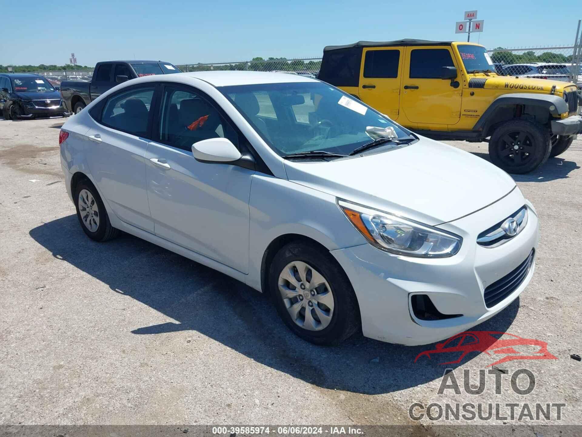 HYUNDAI ACCENT 2017 - KMHCT4AE8HU374880