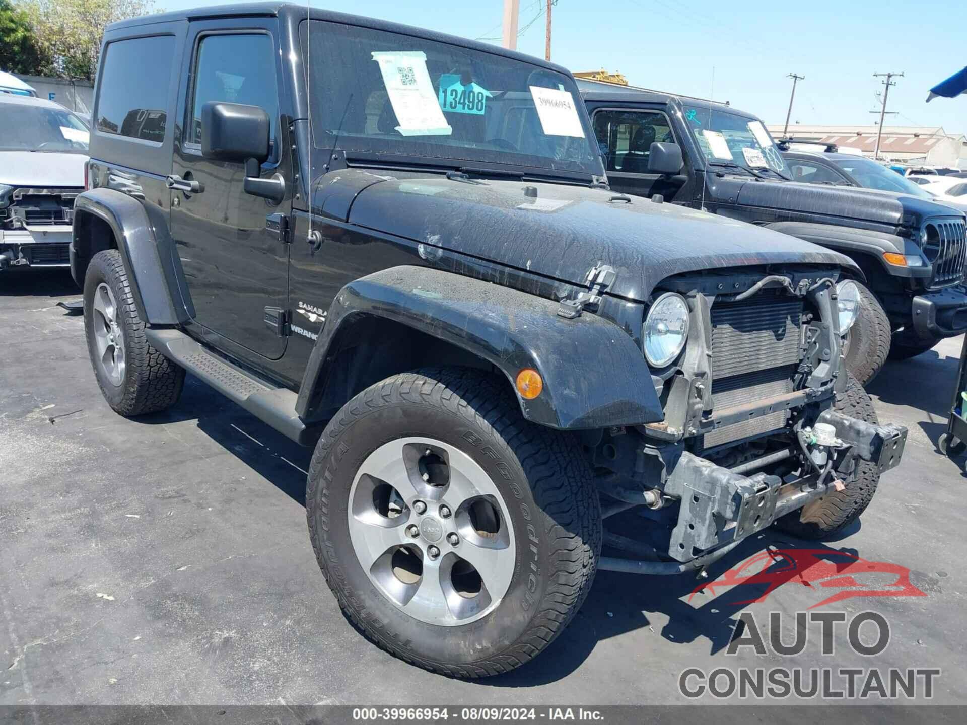 JEEP WRANGLER 2016 - 1C4AJWBG9GL208787