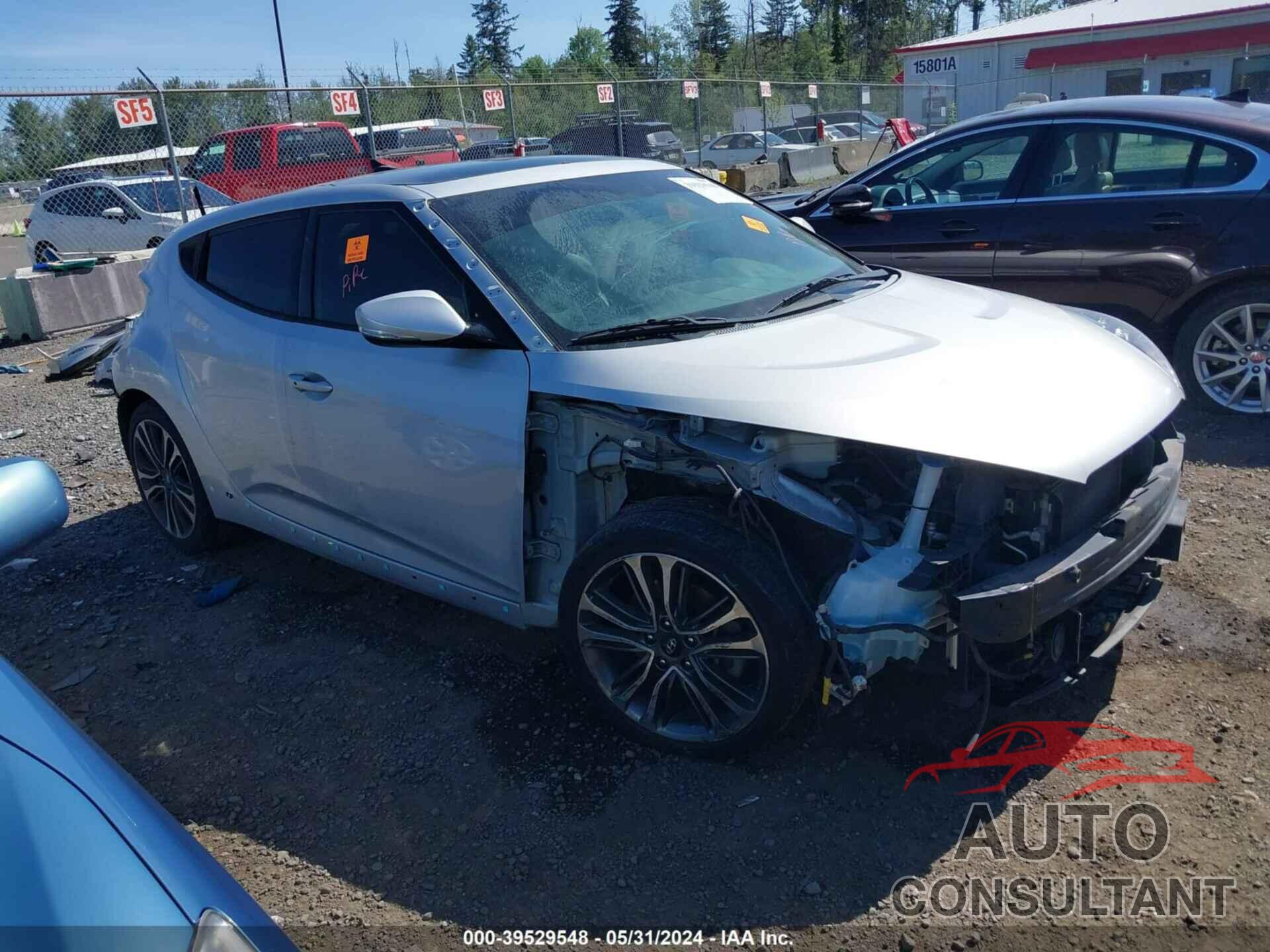 HYUNDAI VELOSTER 2017 - KMHTC6AE1HU312751