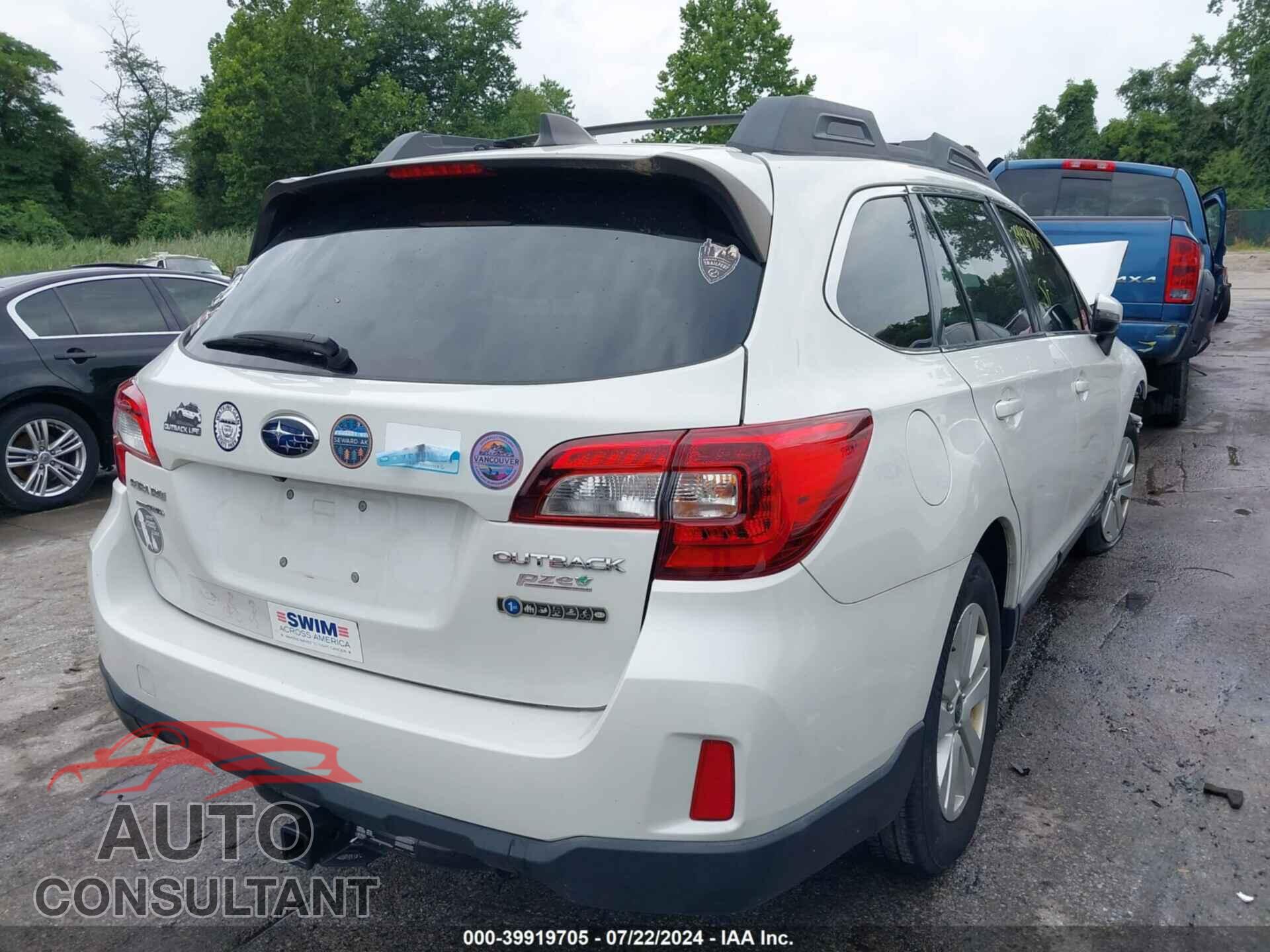 SUBARU OUTBACK 2017 - 4S4BSAFC6H3295332