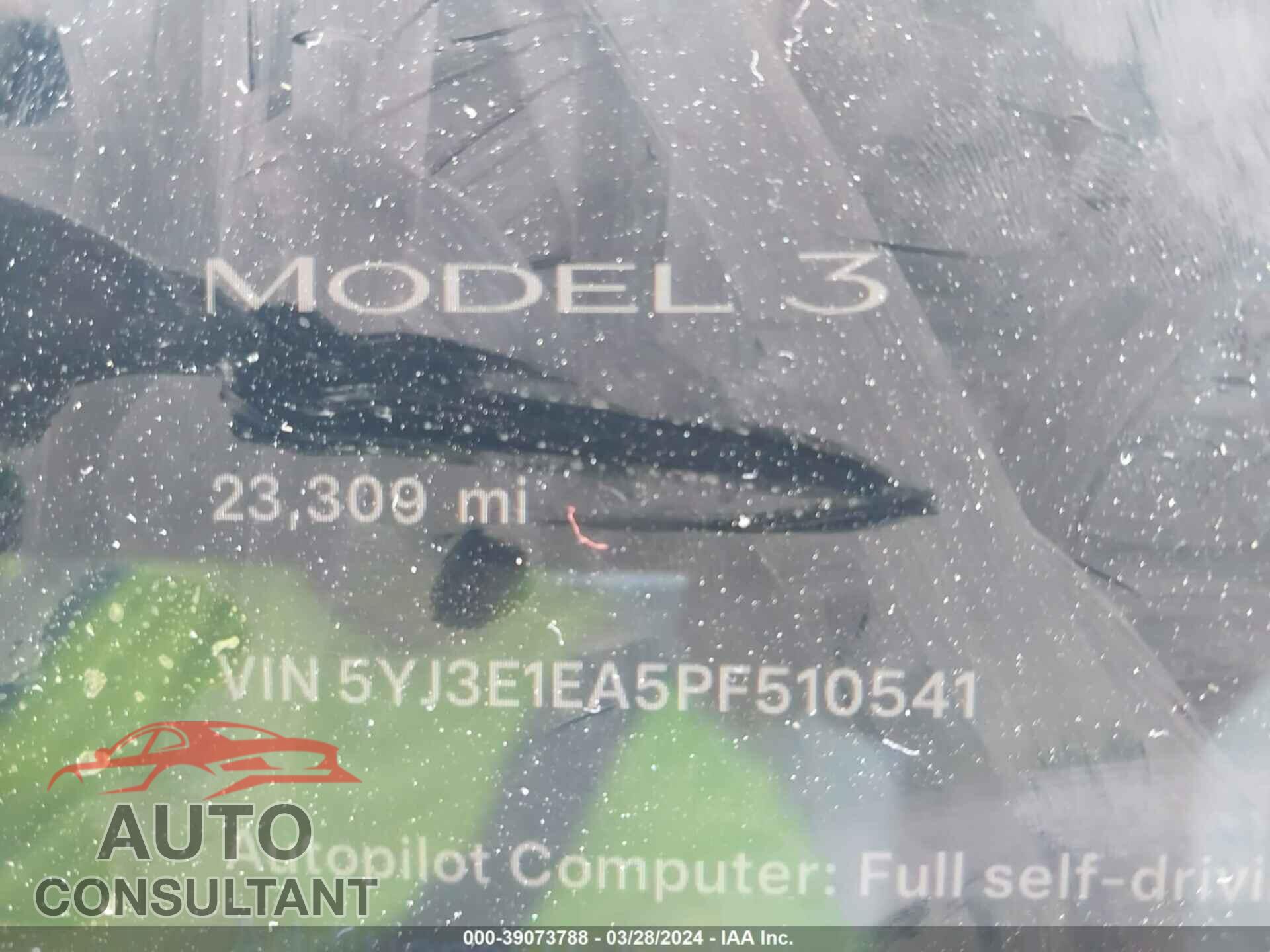 TESLA MODEL 3 2023 - 5YJ3E1EA5PF510541
