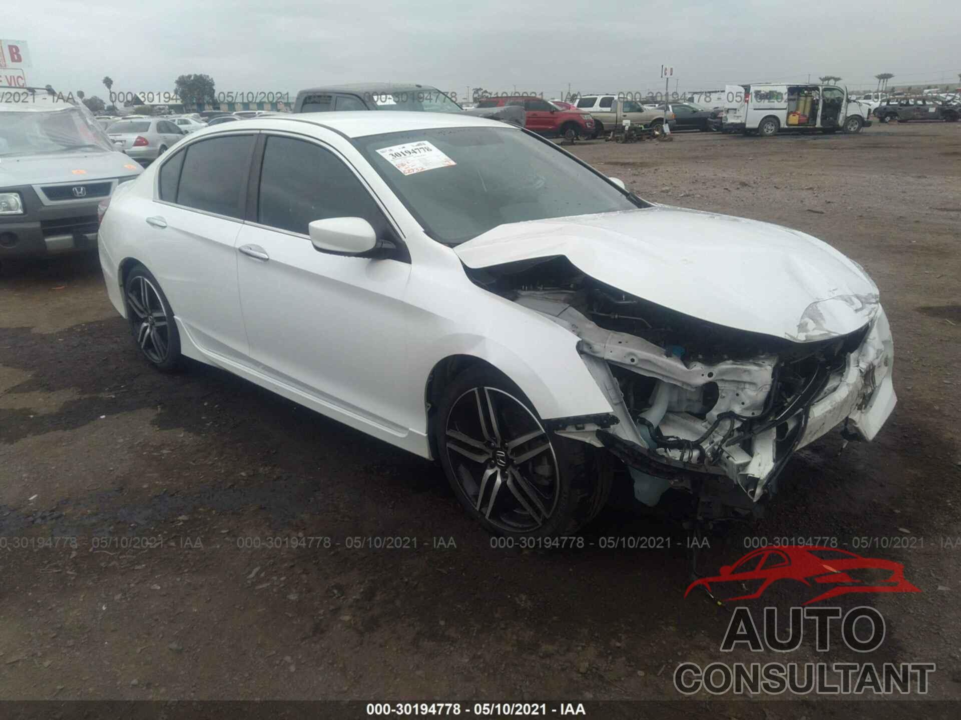 HONDA ACCORD SEDAN 2017 - 1HGCR2E5XHA045974