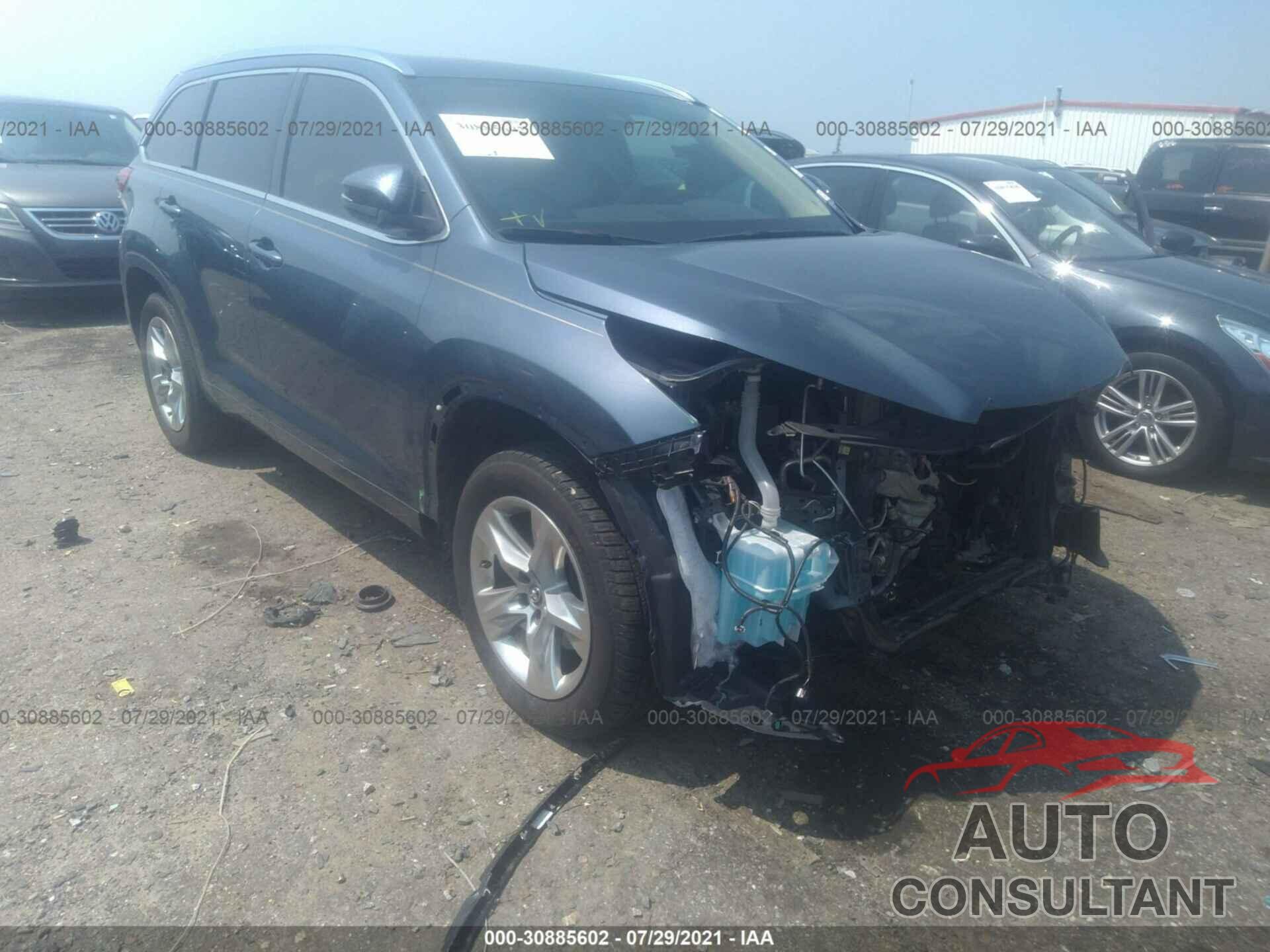 TOYOTA HIGHLANDER 2017 - 5TDYZRFH1HS188174