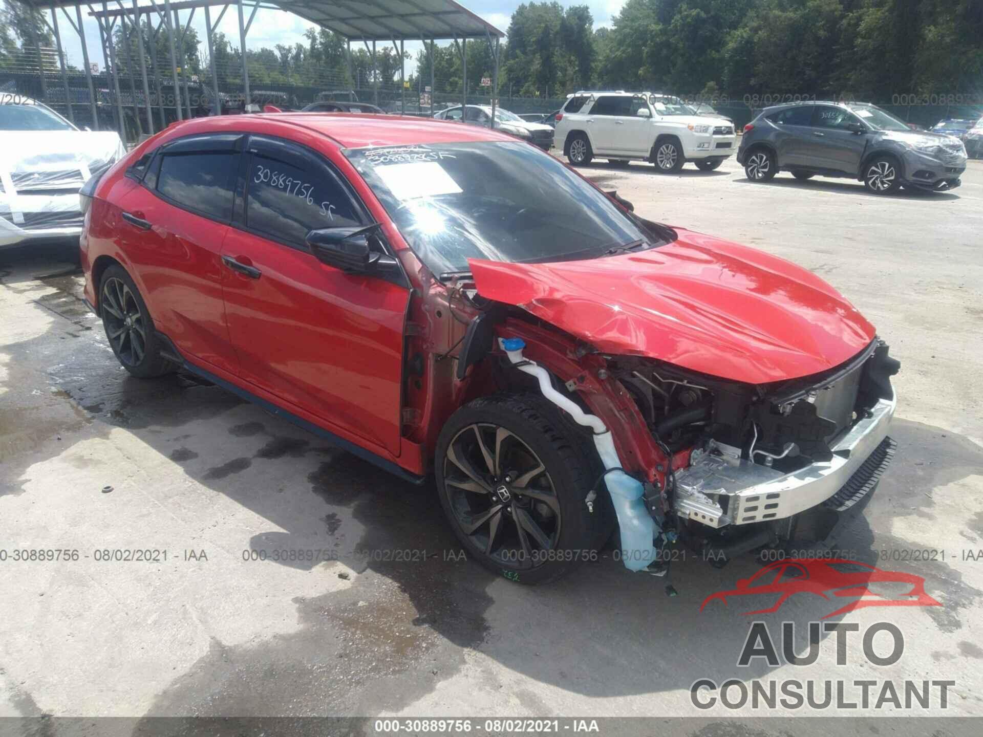 HONDA CIVIC HATCHBACK 2018 - SHHFK7H42JU432336