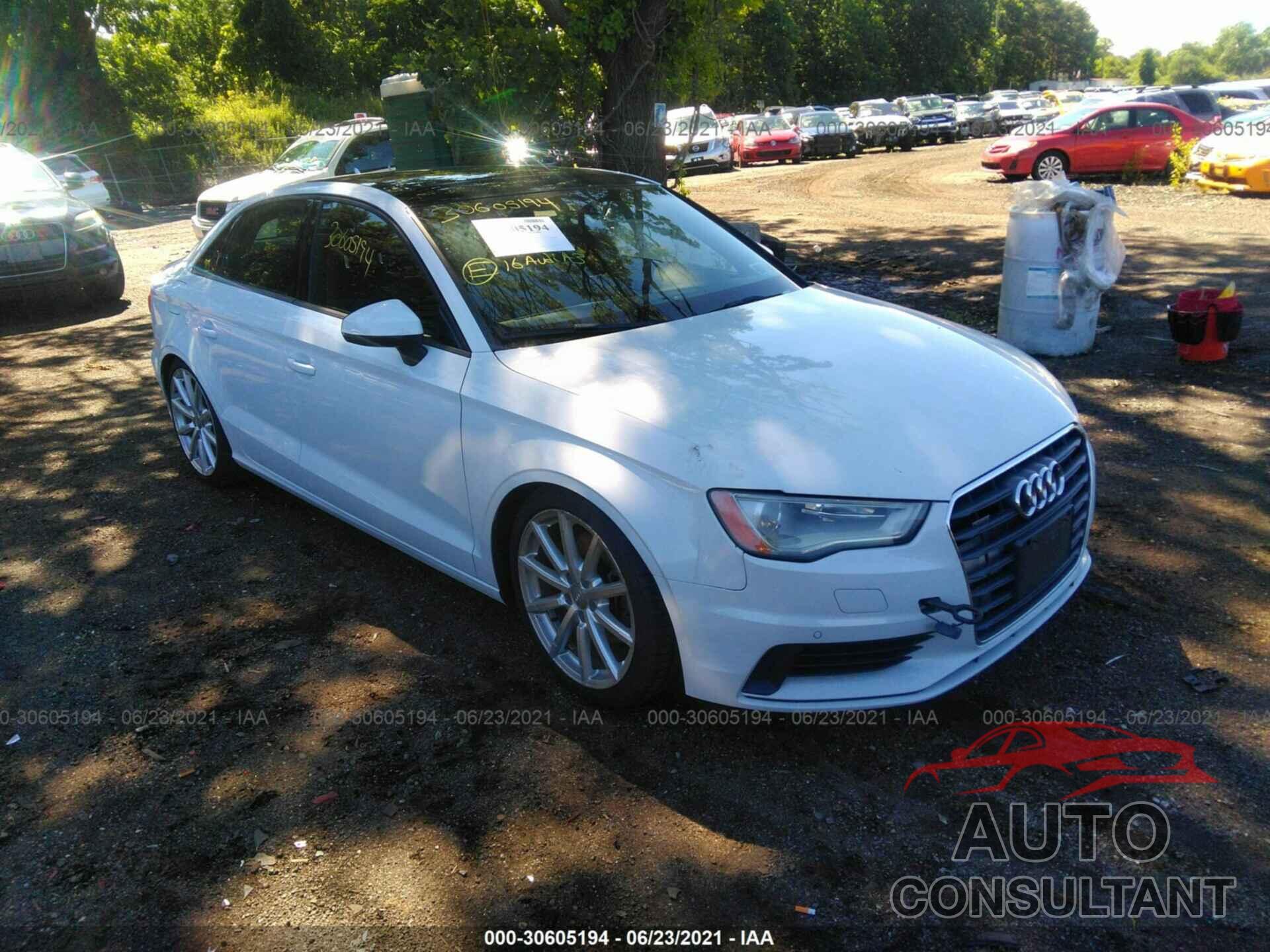 AUDI A3 2016 - WAUB8GFF6G1020521