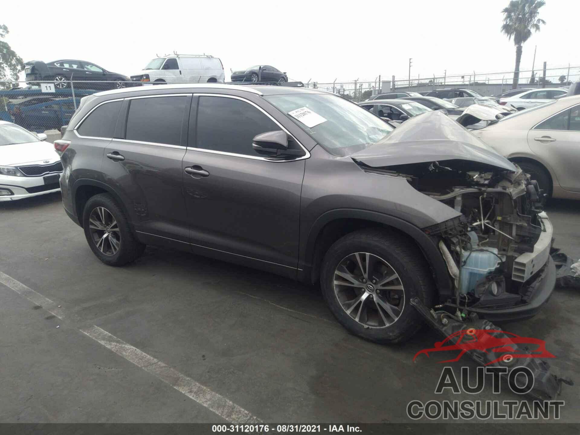 TOYOTA HIGHLANDER 2016 - 5TDKKRFH2GS123911