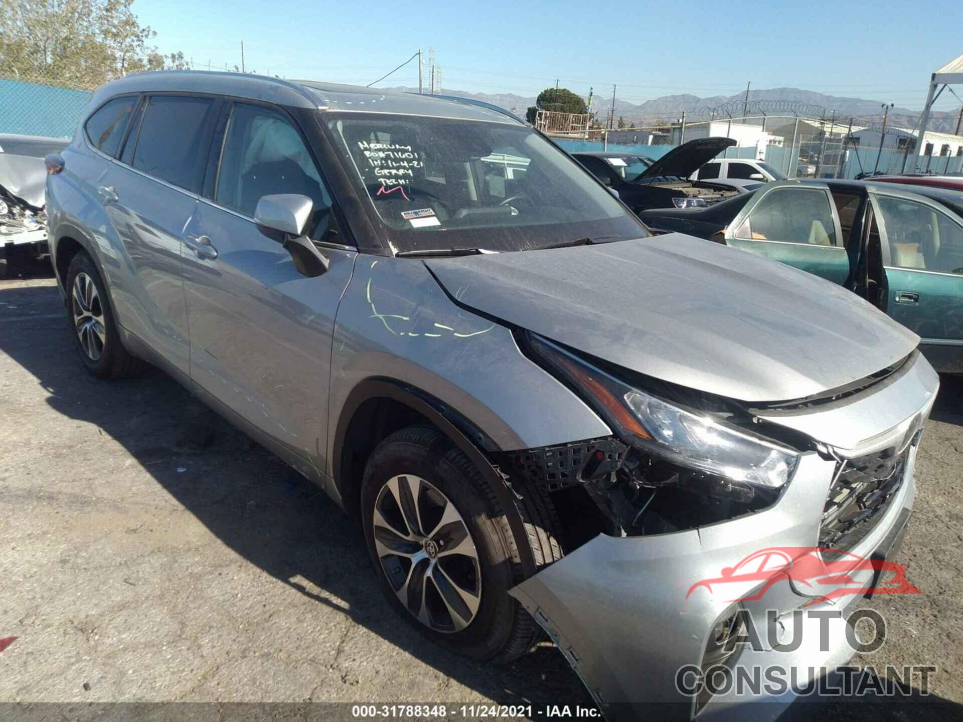 TOYOTA HIGHLANDER 2020 - 5TDGZRAH3LS505190