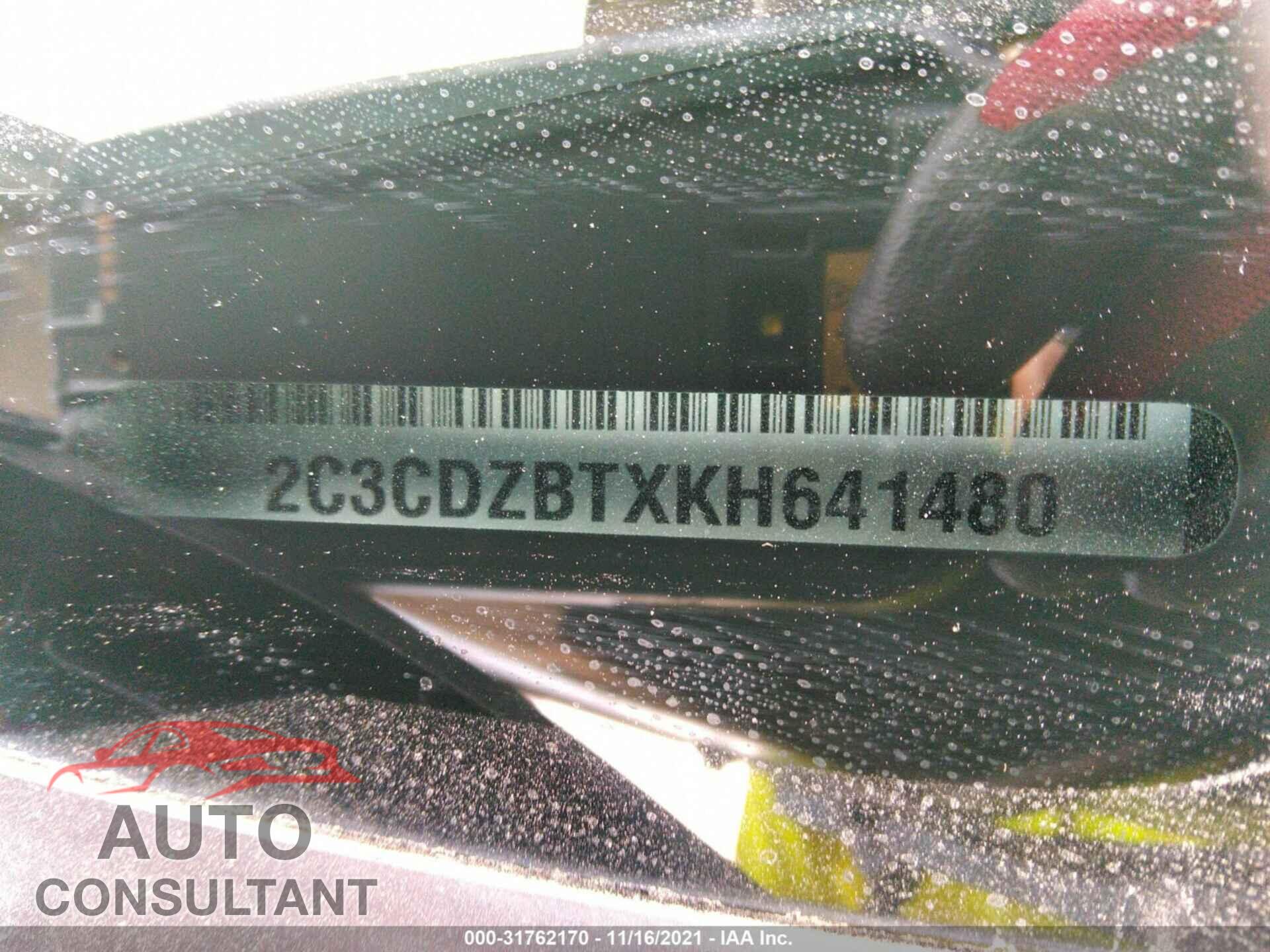 DODGE CHALLENGER 2019 - 2C3CDZBTXKH641480