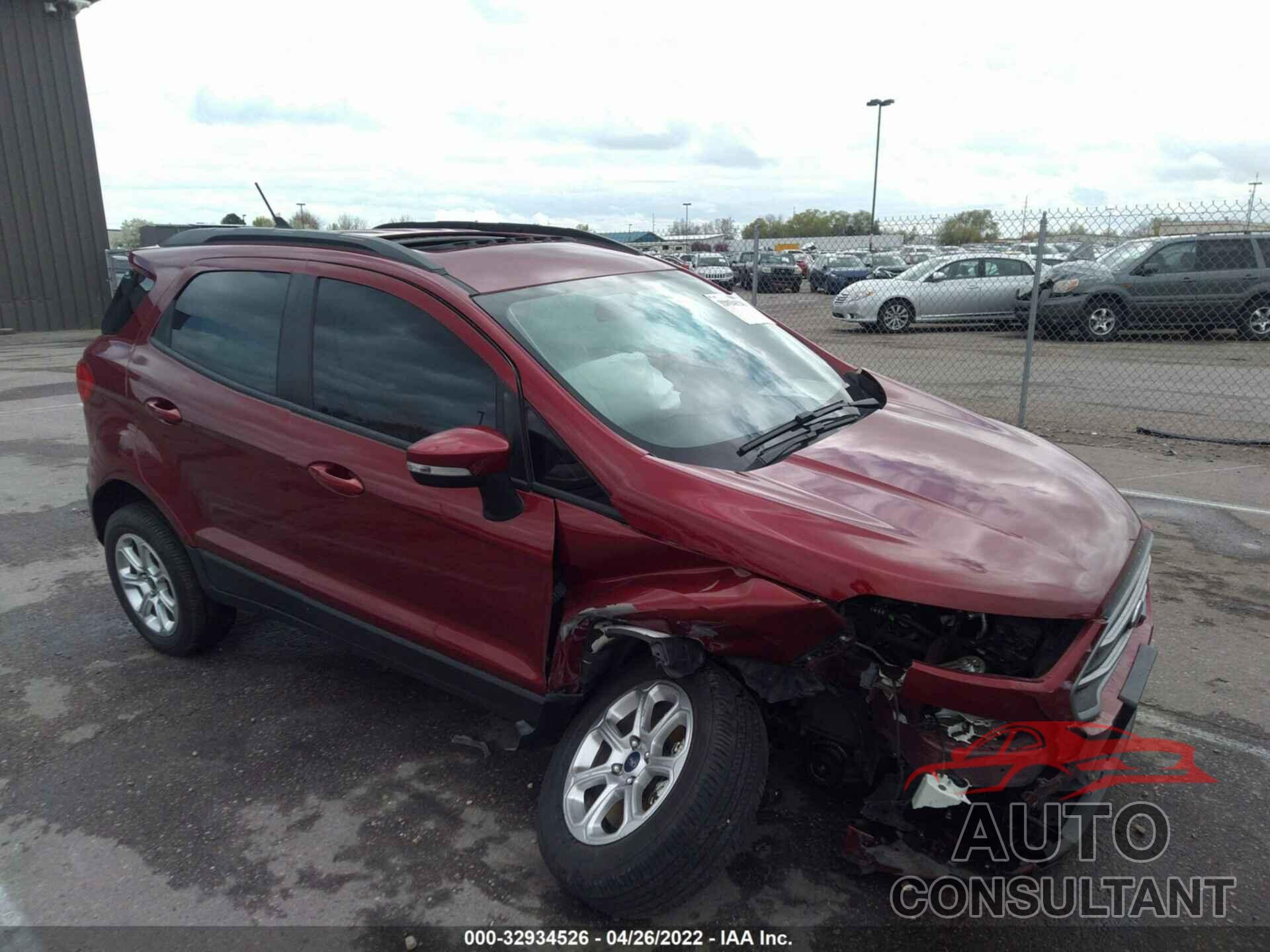 FORD ECOSPORT 2020 - MAJ6S3GL0LC345169