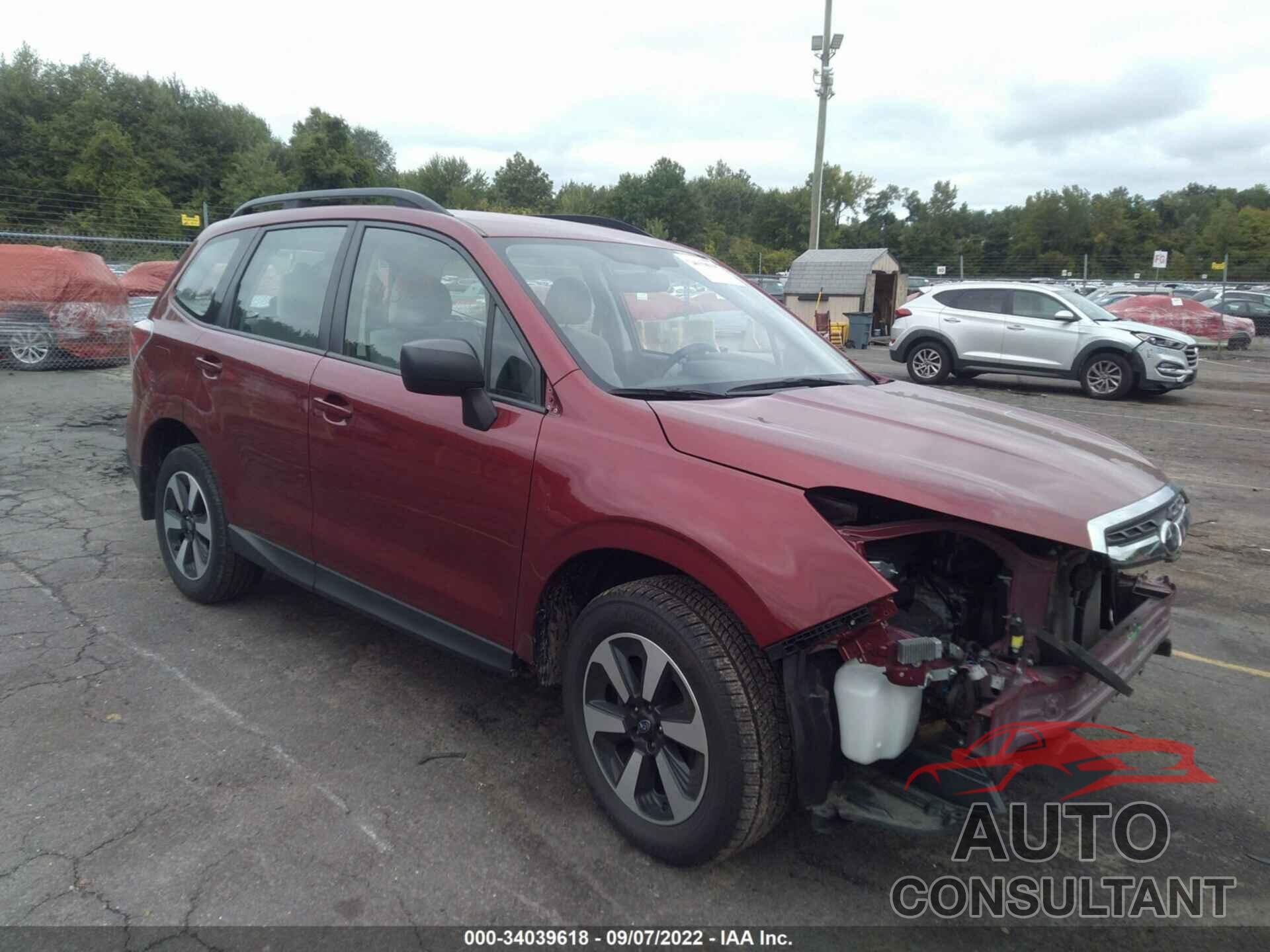 SUBARU FORESTER 2018 - JF2SJABC7JH583710