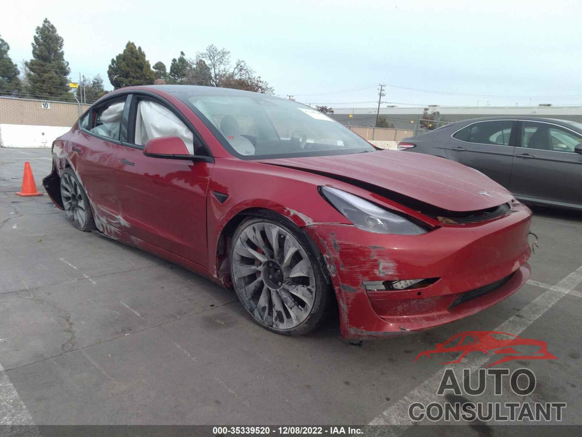 TESLA MODEL 3 2022 - 5YJ3E1EC5NF327462
