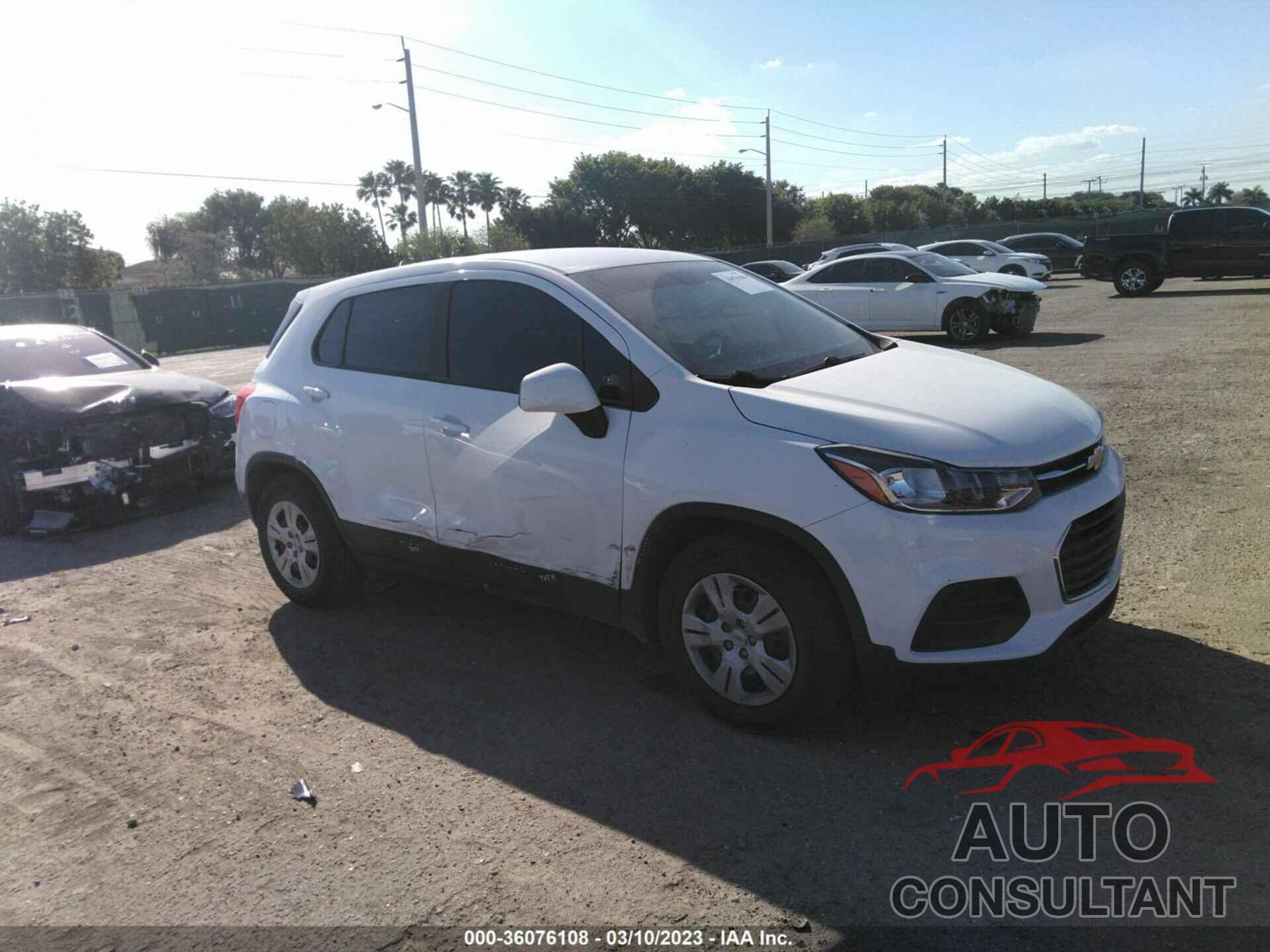 CHEVROLET TRAX 2017 - 3GNCJKSBXHL198998