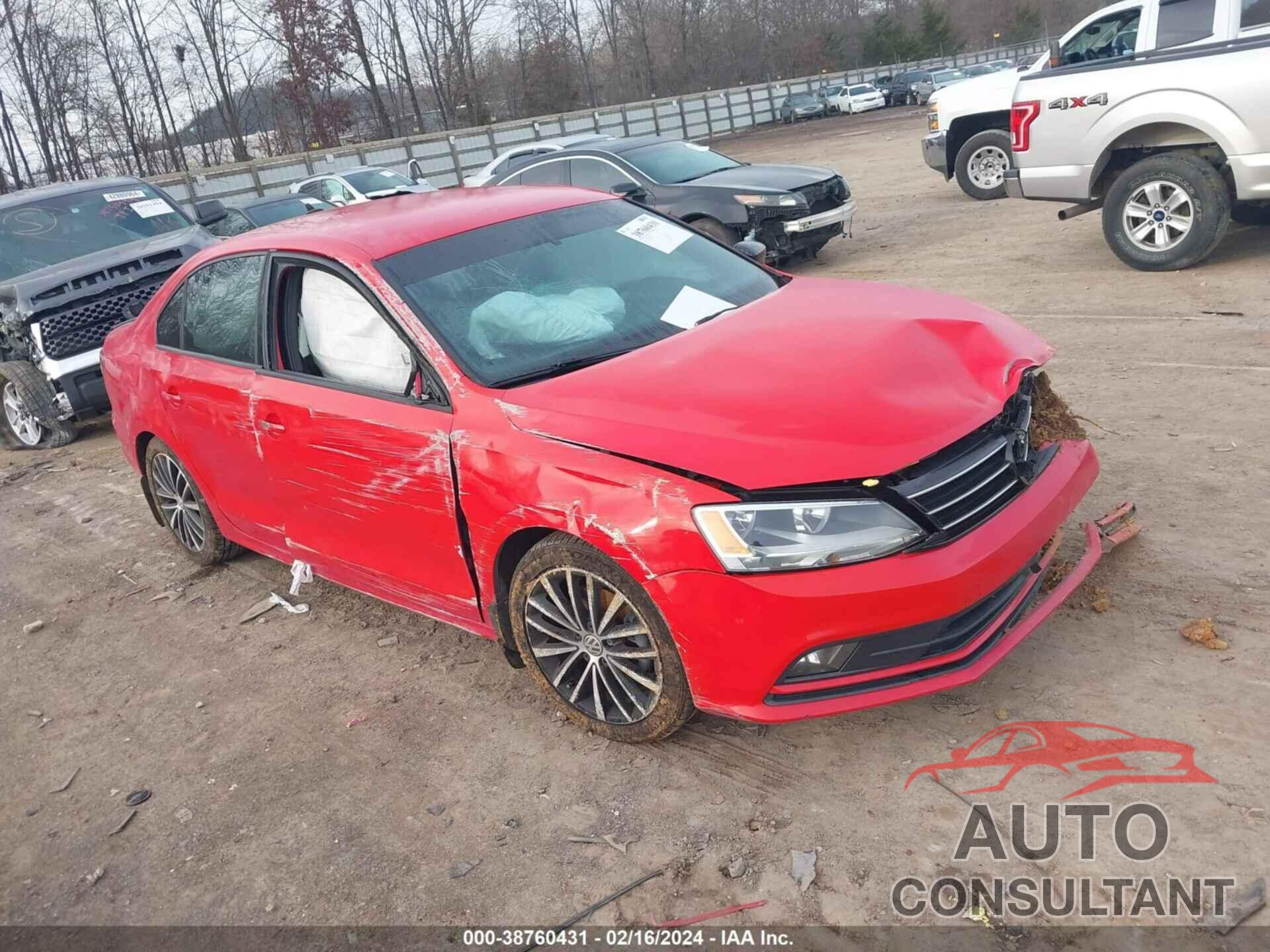 VOLKSWAGEN JETTA 2016 - 3VWD17AJ5GM387969