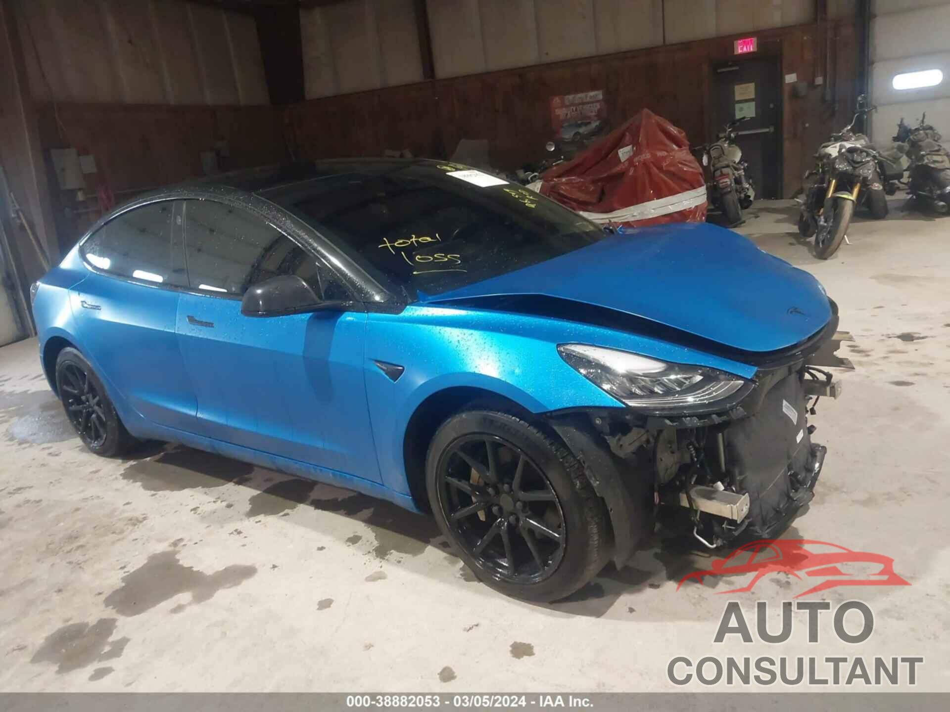 TESLA MODEL 3 2019 - 5YJ3E1EB2KF386455