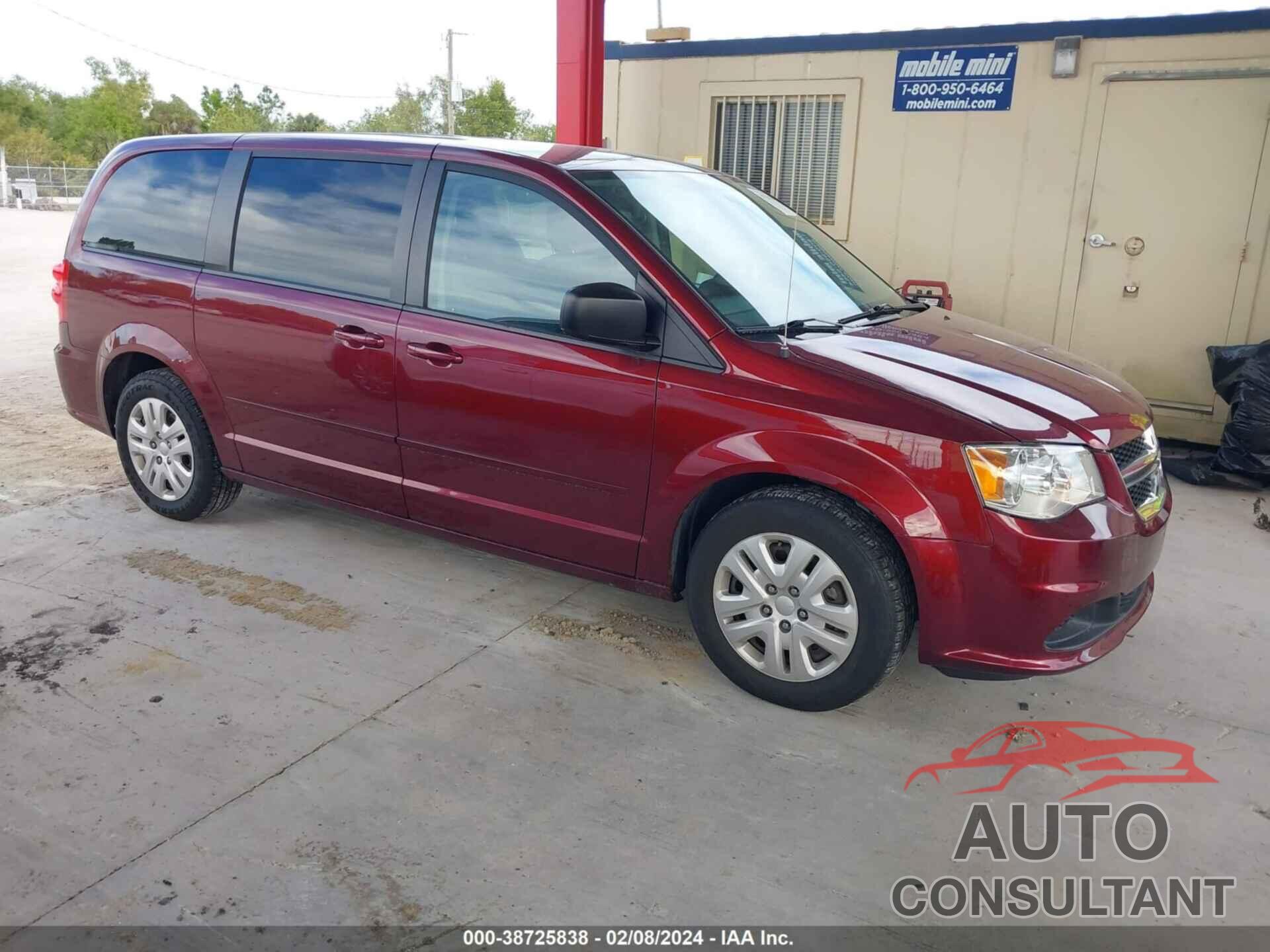 DODGE GRAND CARAVAN 2017 - 2C4RDGBG3HR850107