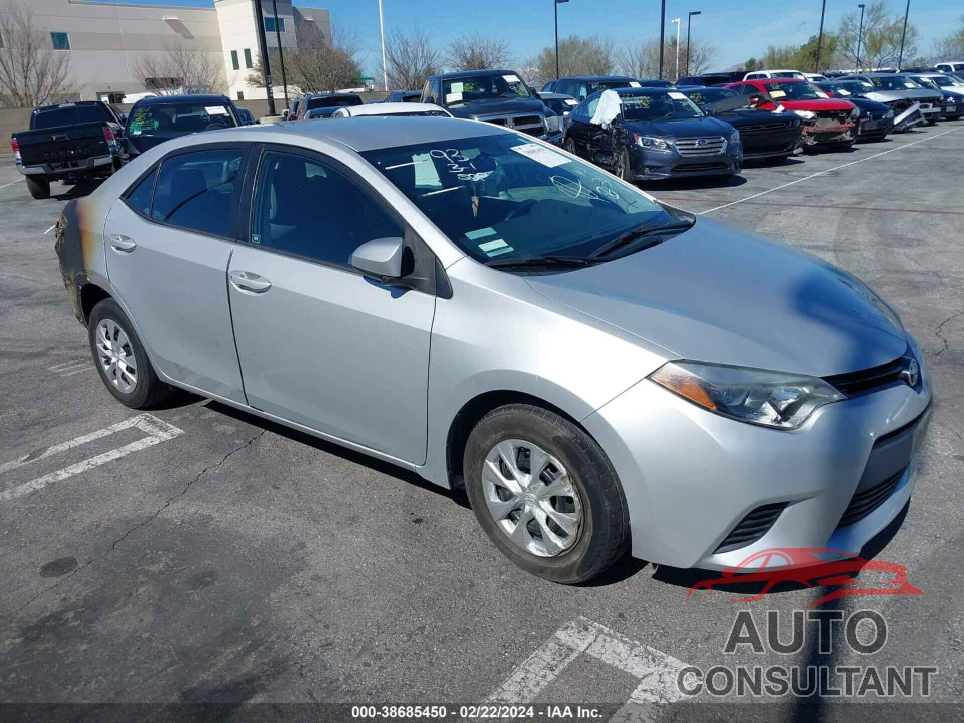 TOYOTA COROLLA 2016 - 5YFBURHE7GP404320