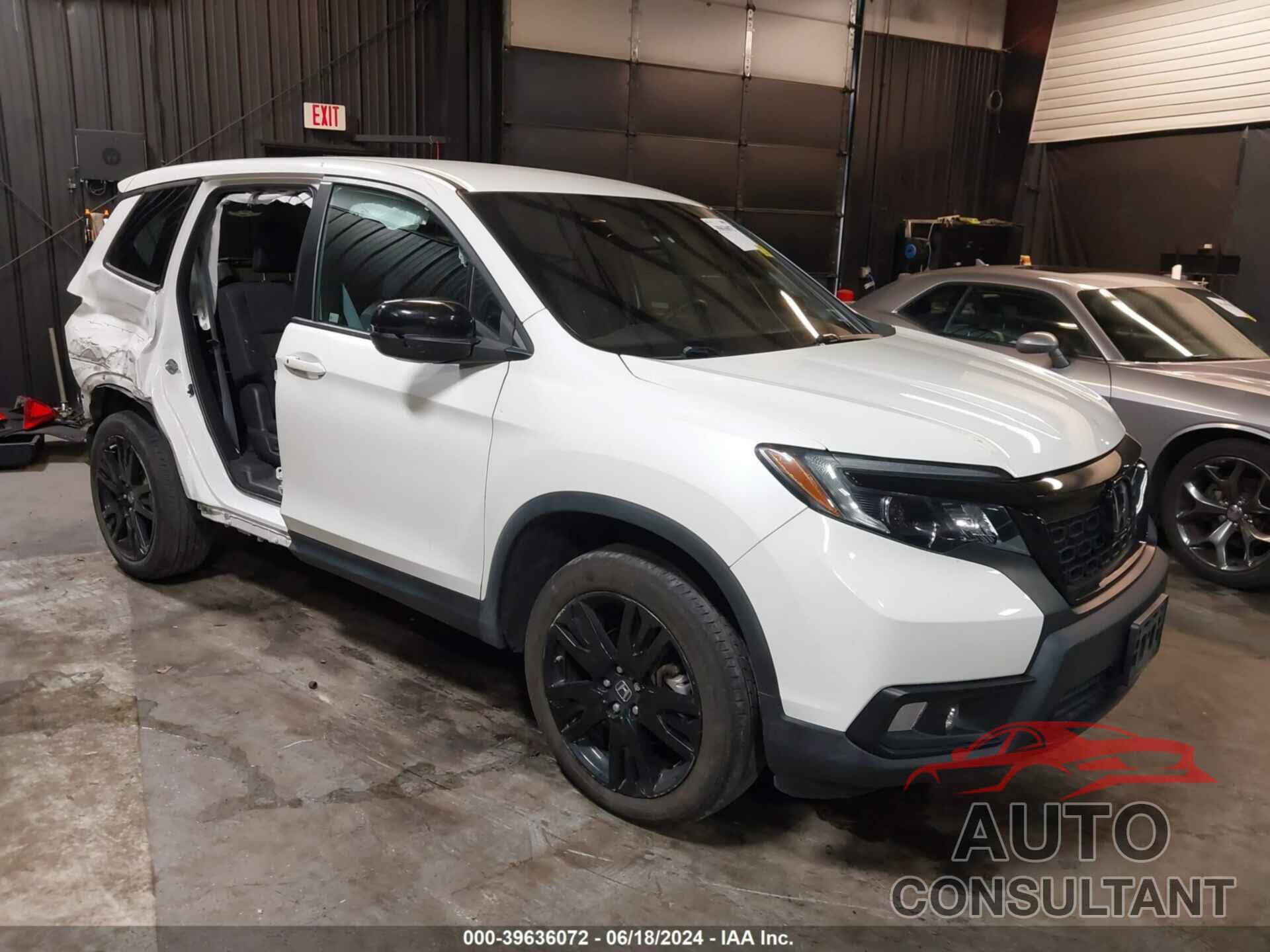 HONDA PASSPORT 2019 - 5FNYF8H27KB015136