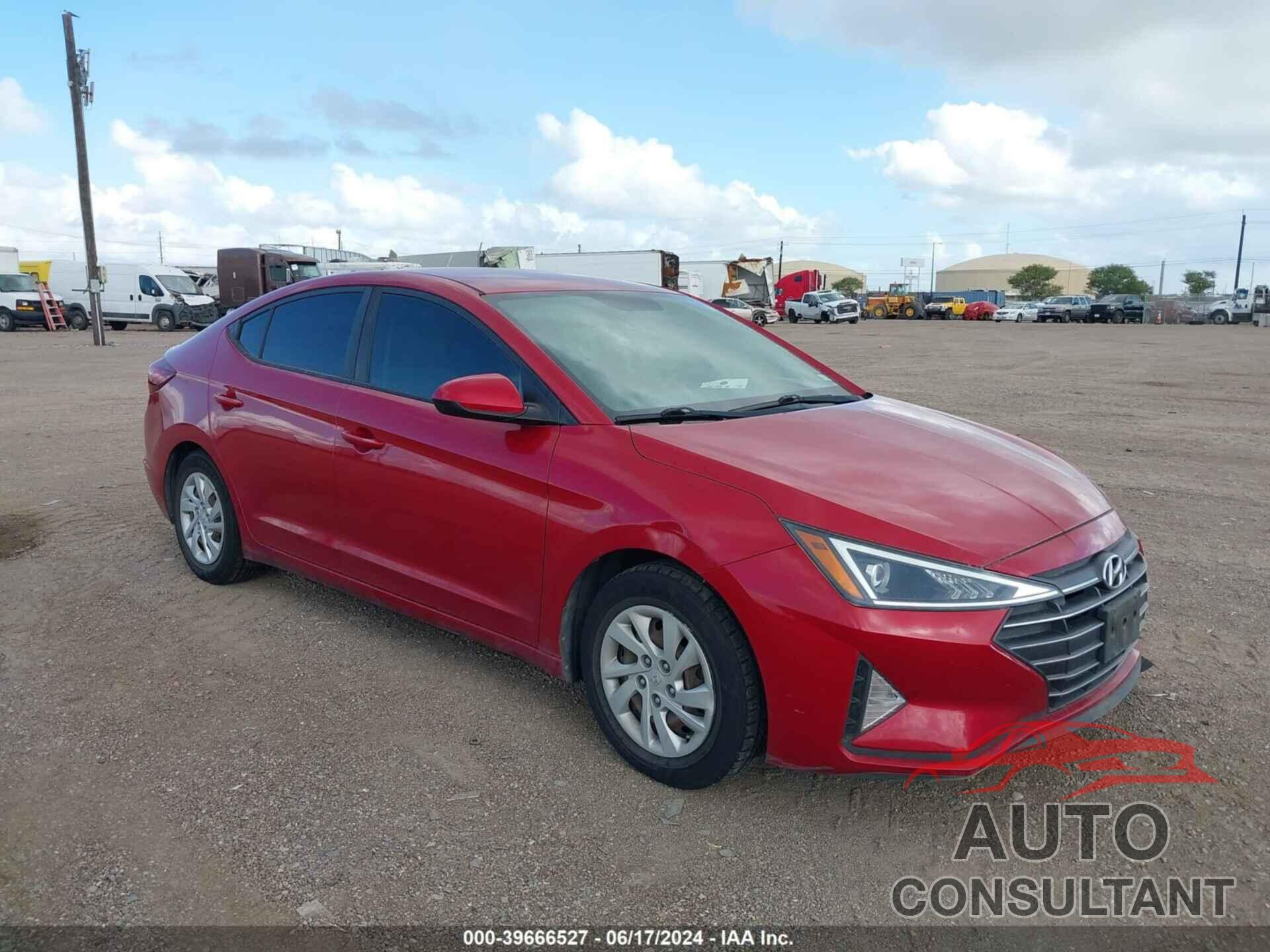 HYUNDAI ELANTRA 2019 - 5NPD74LF6KH461889