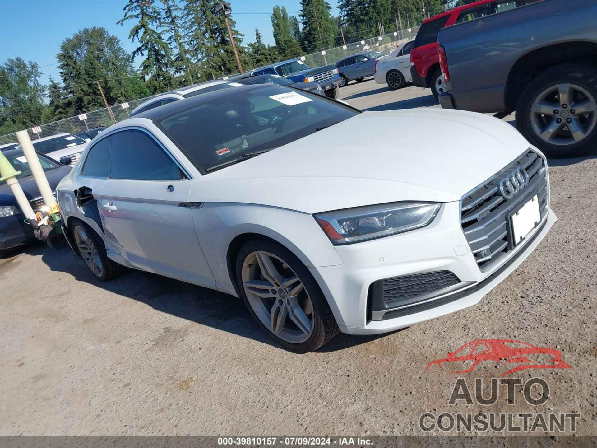 AUDI A5 2018 - WAUTNAF58JA022294