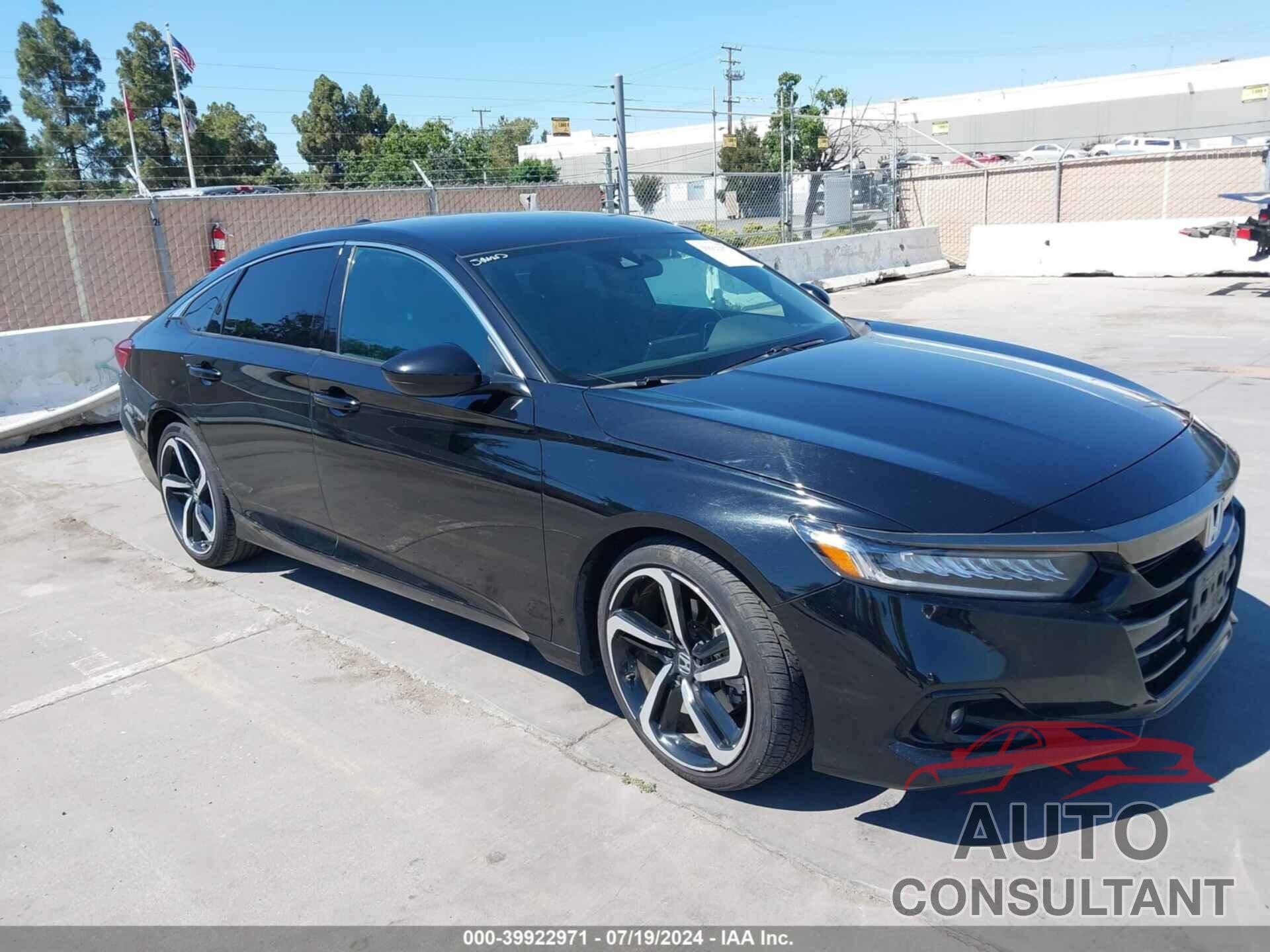 HONDA ACCORD 2021 - 1HGCV1F34MA050522