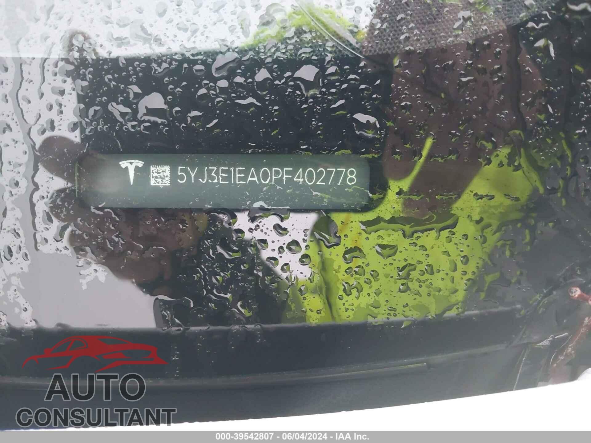 TESLA MODEL 3 2023 - 5YJ3E1EA0PF402778