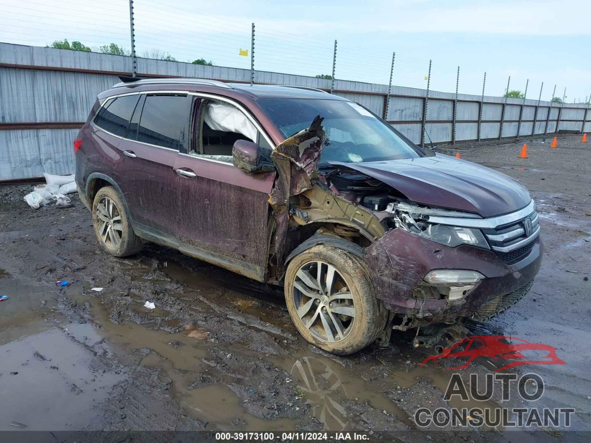 HONDA PILOT 2017 - 5FNYF5H96HB013253