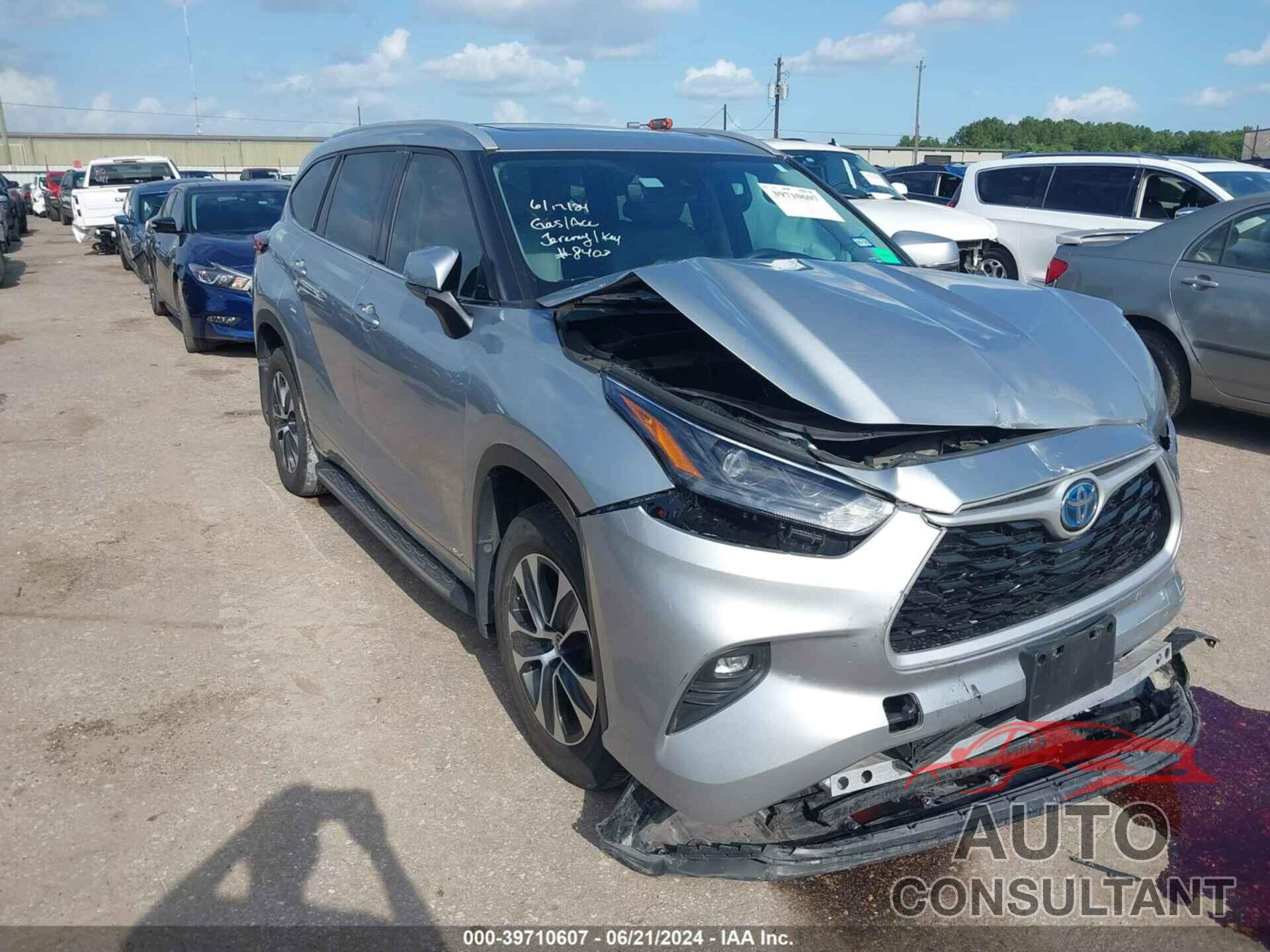 TOYOTA HIGHLANDER 2022 - 5TDGBRCH0NS558403