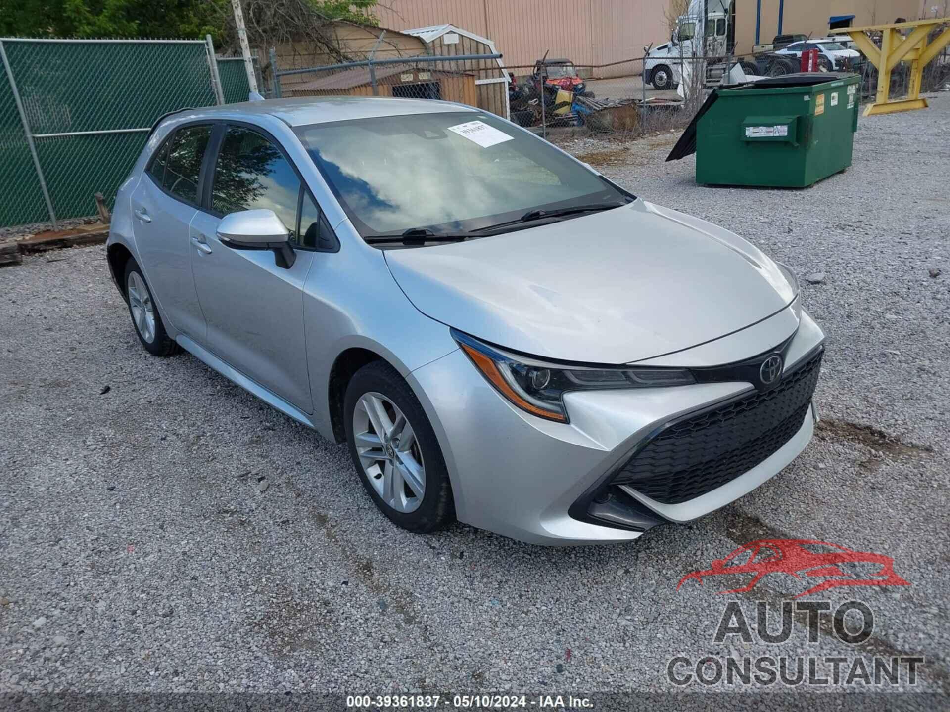 TOYOTA COROLLA 2020 - JTND4RBE7L3074002