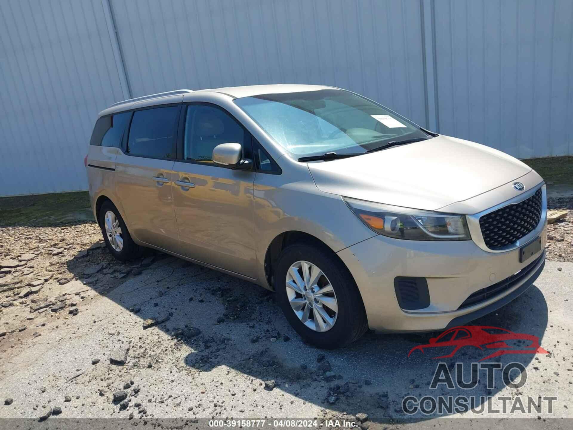 KIA SEDONA 2016 - KNDMB5C13G6091186