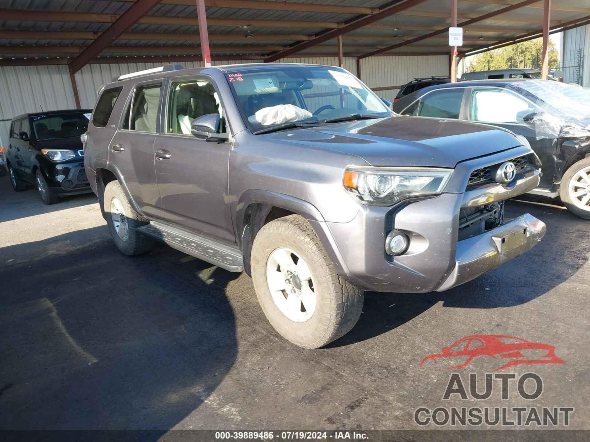 TOYOTA 4RUNNER 2019 - JTEBU5JR5K5707846