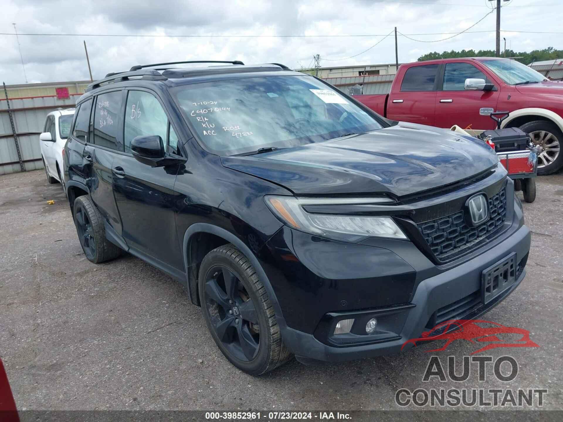 HONDA PASSPORT 2019 - 5FNYF8H06KB003333