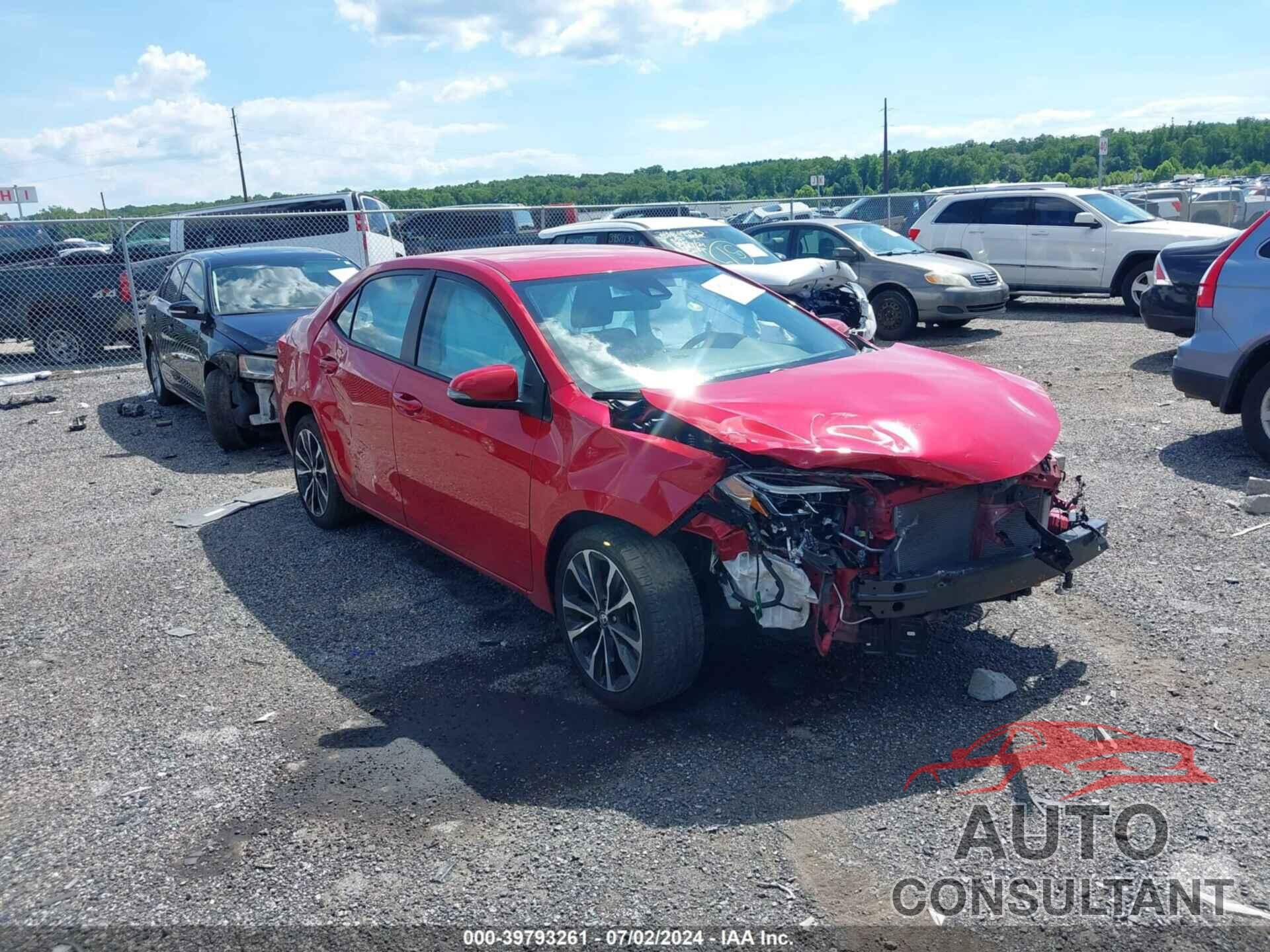 TOYOTA COROLLA 2019 - 2T1BURHE6KC221774