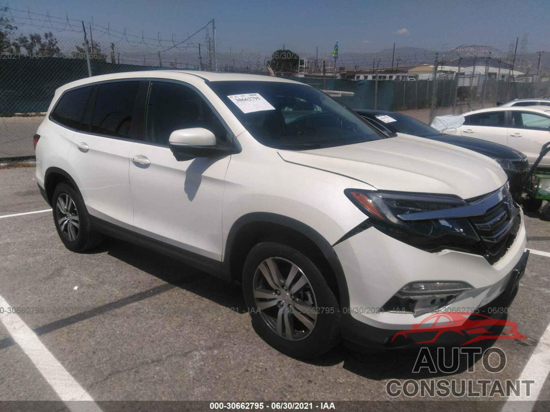 HONDA PILOT 2017 - 5FNYF5H57HB016627