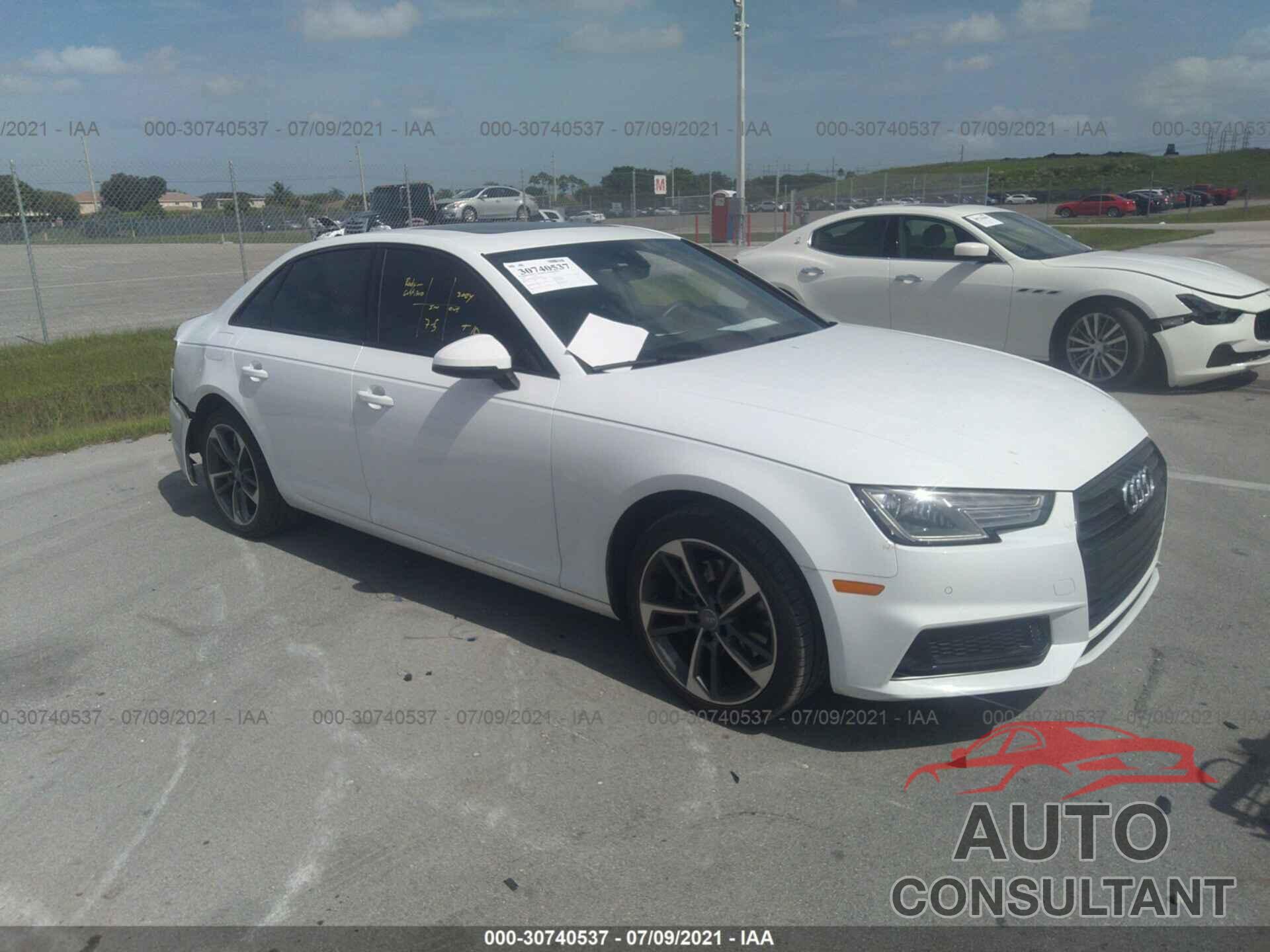 AUDI A4 2019 - WAUGMAF42KN021535