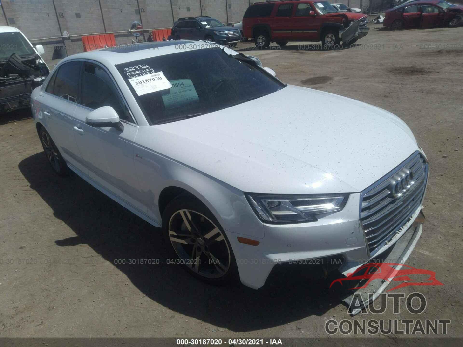 AUDI A4 2017 - WAUFNAF43HN037180