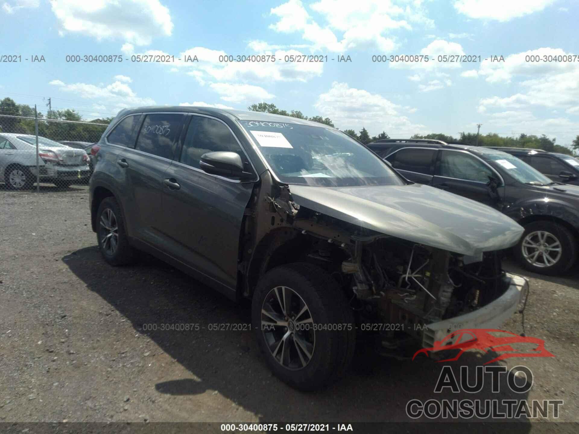 TOYOTA HIGHLANDER 2018 - 5TDBZRFH0JS820920